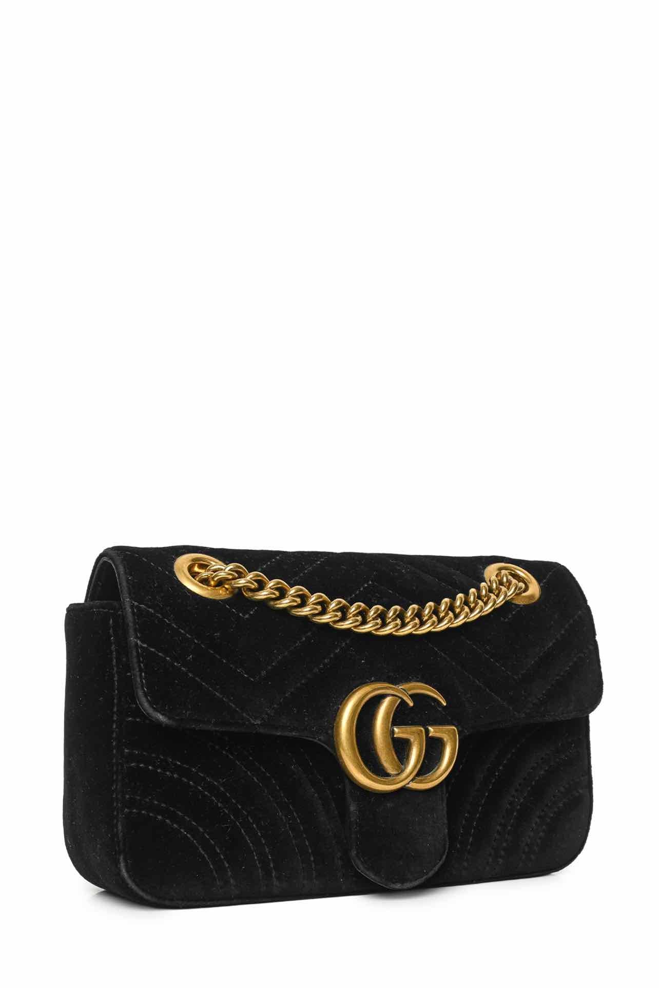 Gucci Marmont Small Velvet Shoulder Bag - Image 2
