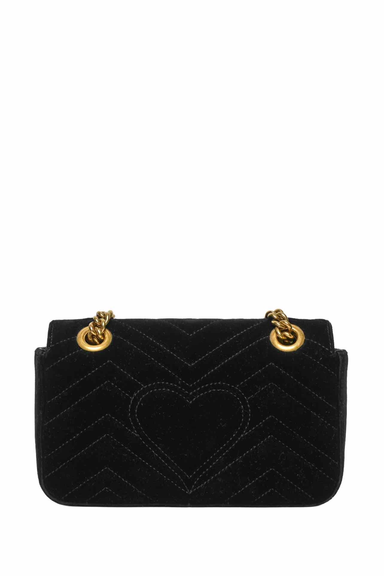 Gucci Marmont Small Velvet Shoulder Bag - Image 3