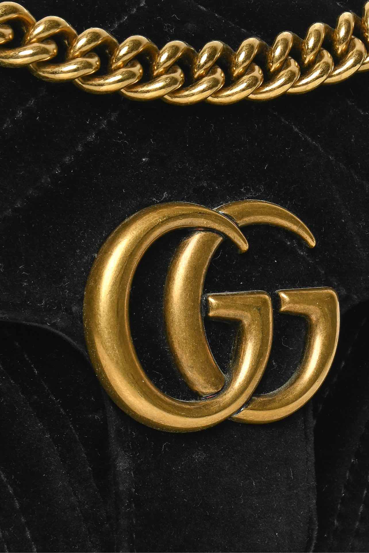 Gucci Marmont Small Velvet Shoulder Bag - Image 6
