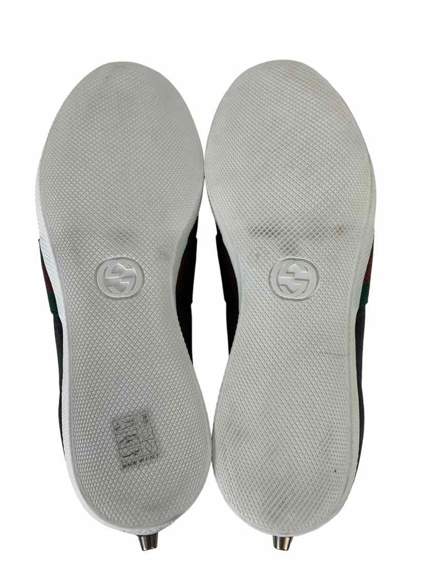 Gucci Mens Shoe Size 8 Men's Glitter Web Sneakers - Image 4