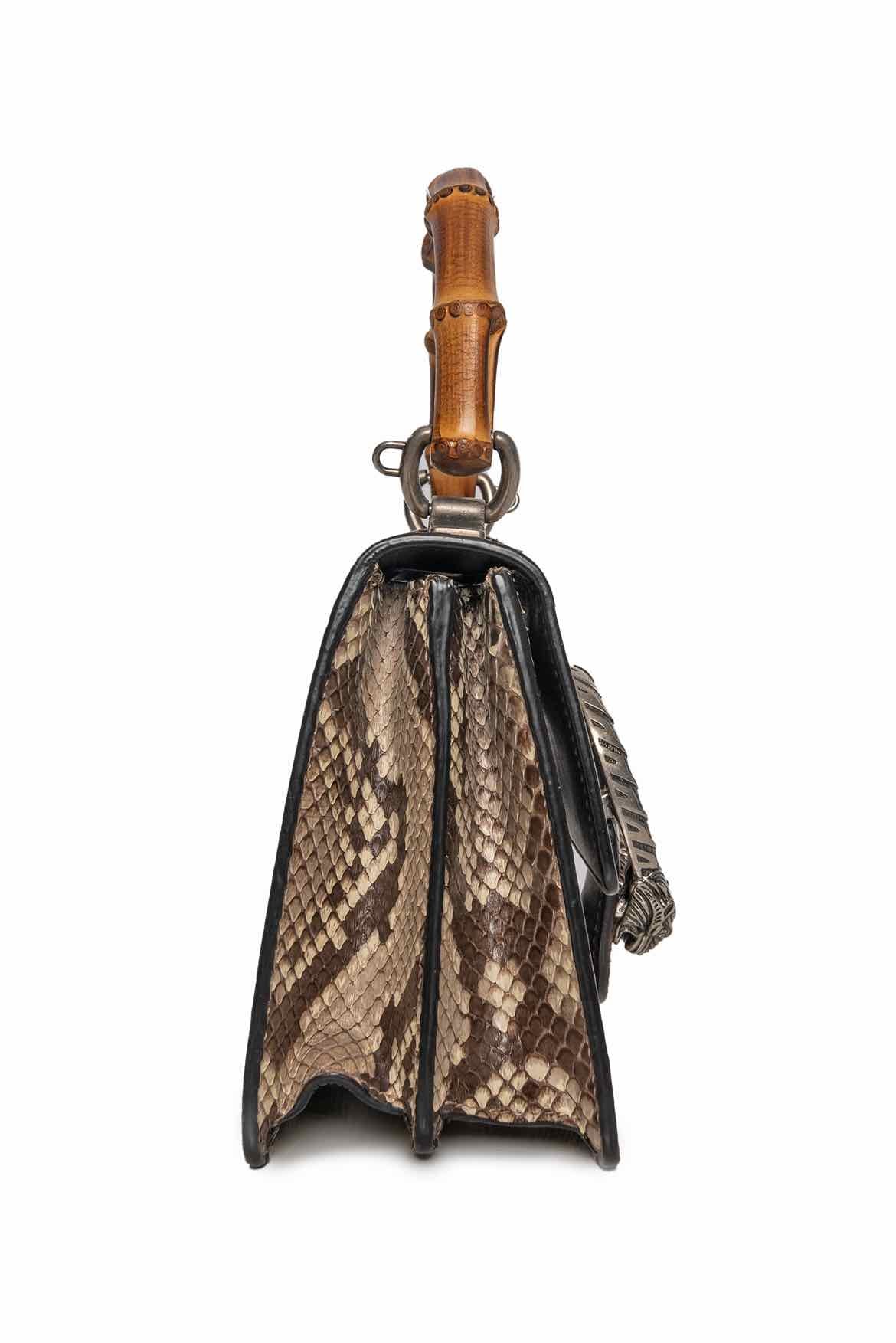 Gucci Mini Python Bamboo Dionysus Purse - Image 3