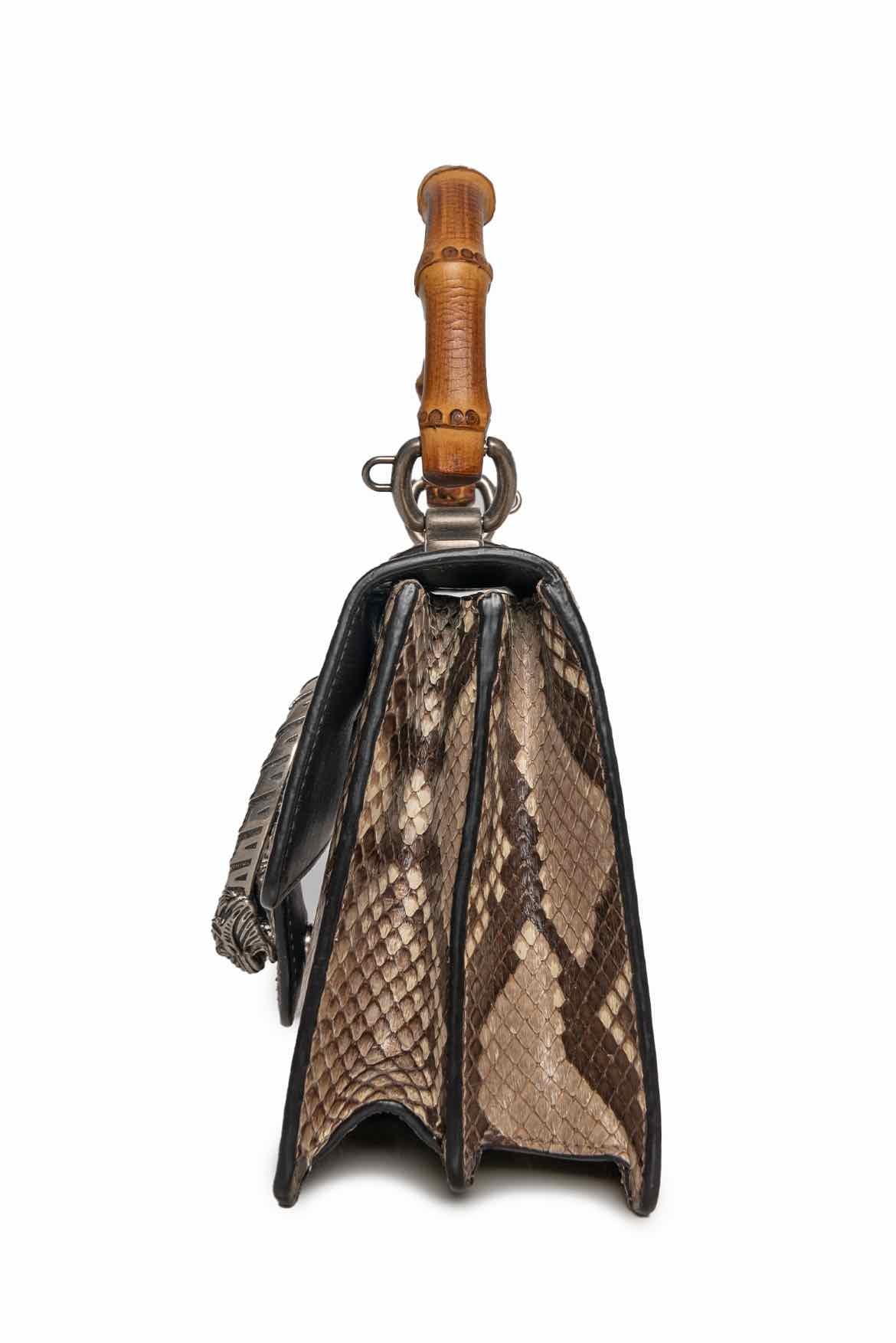 Gucci Mini Python Bamboo Dionysus Purse - Image 5