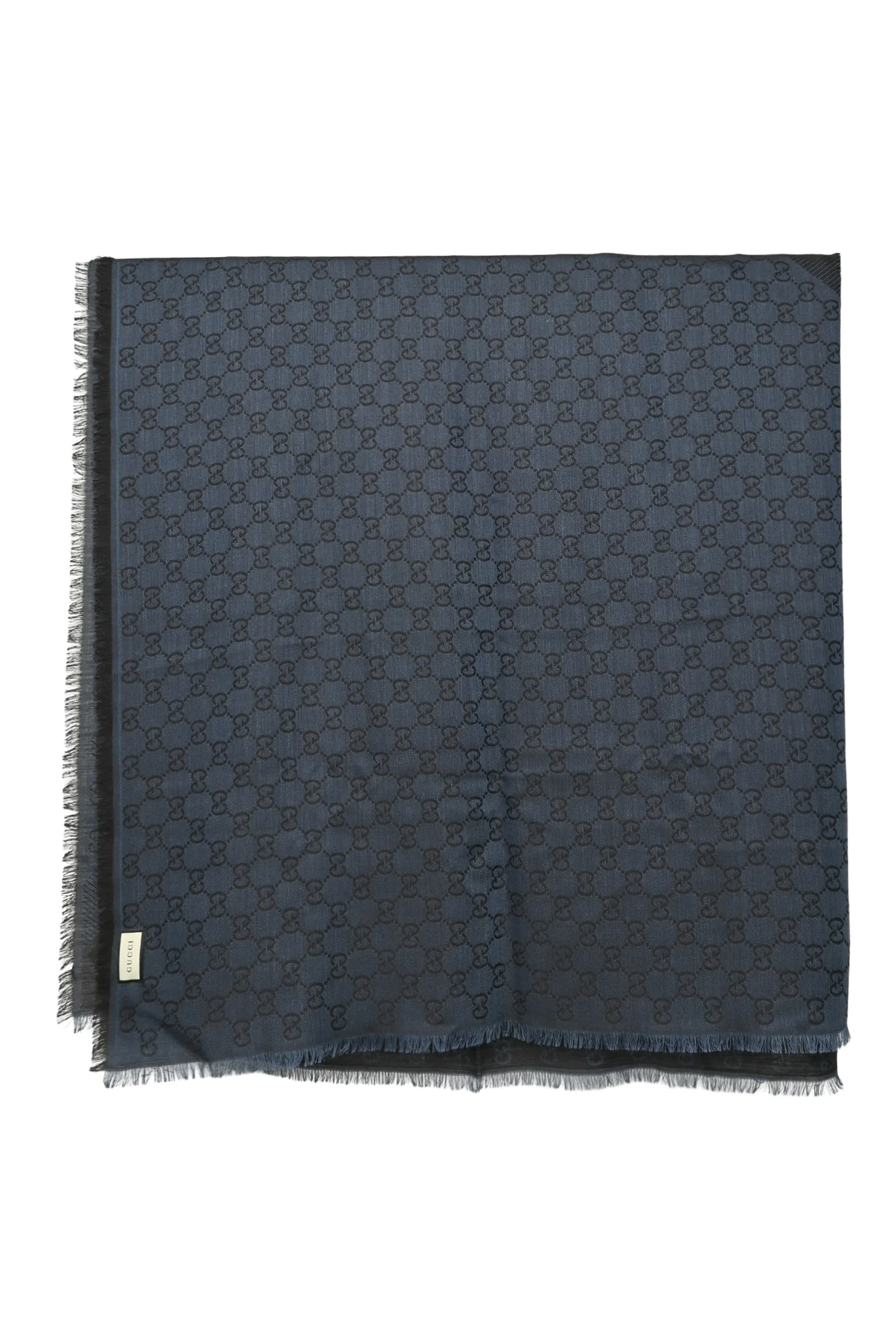 Gucci Monogram GG Wool & Silk Shawl - Image 2