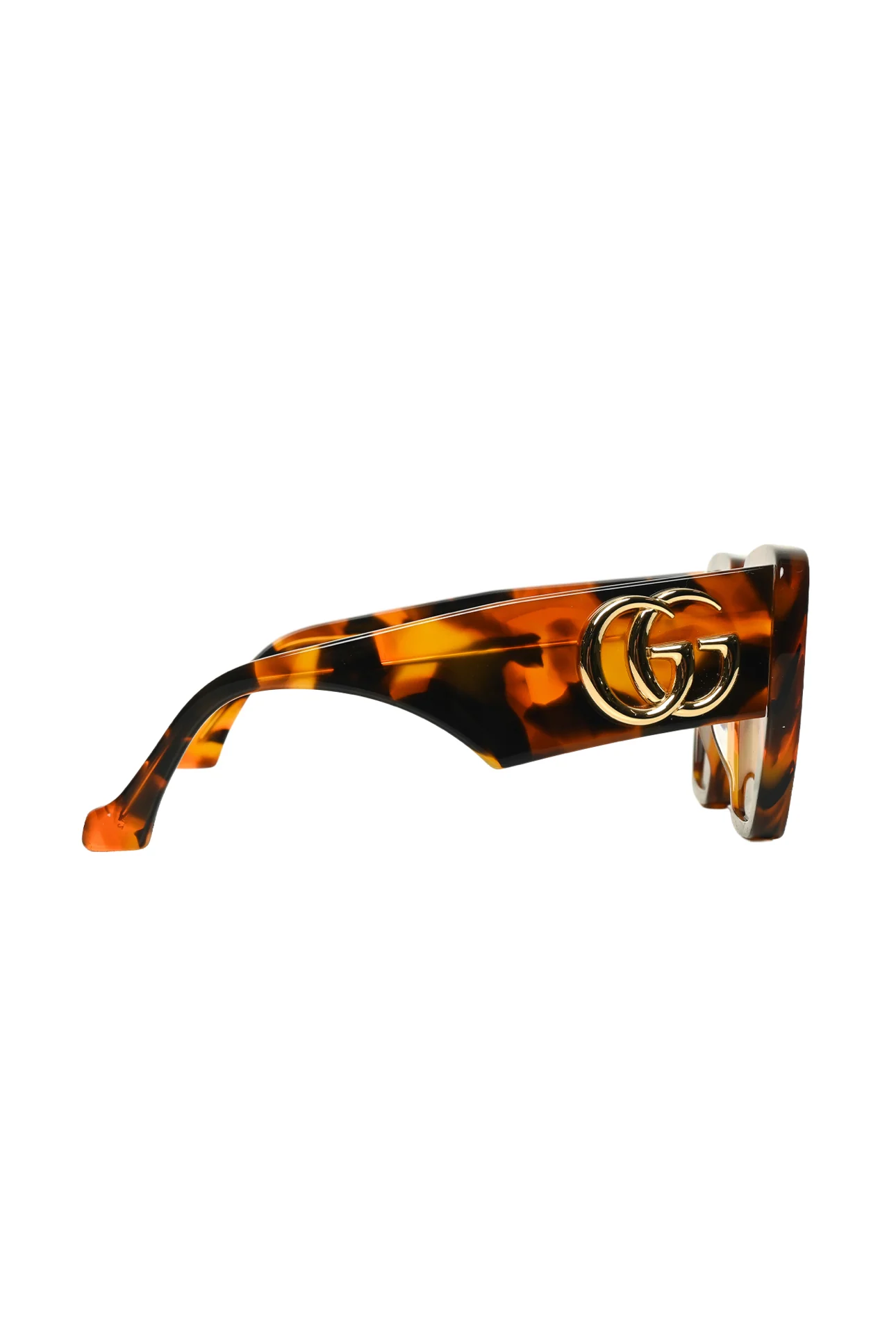 Gucci Oversized Square Tortoiseshell GG Logo Sunglasses Eyewear - Image 3