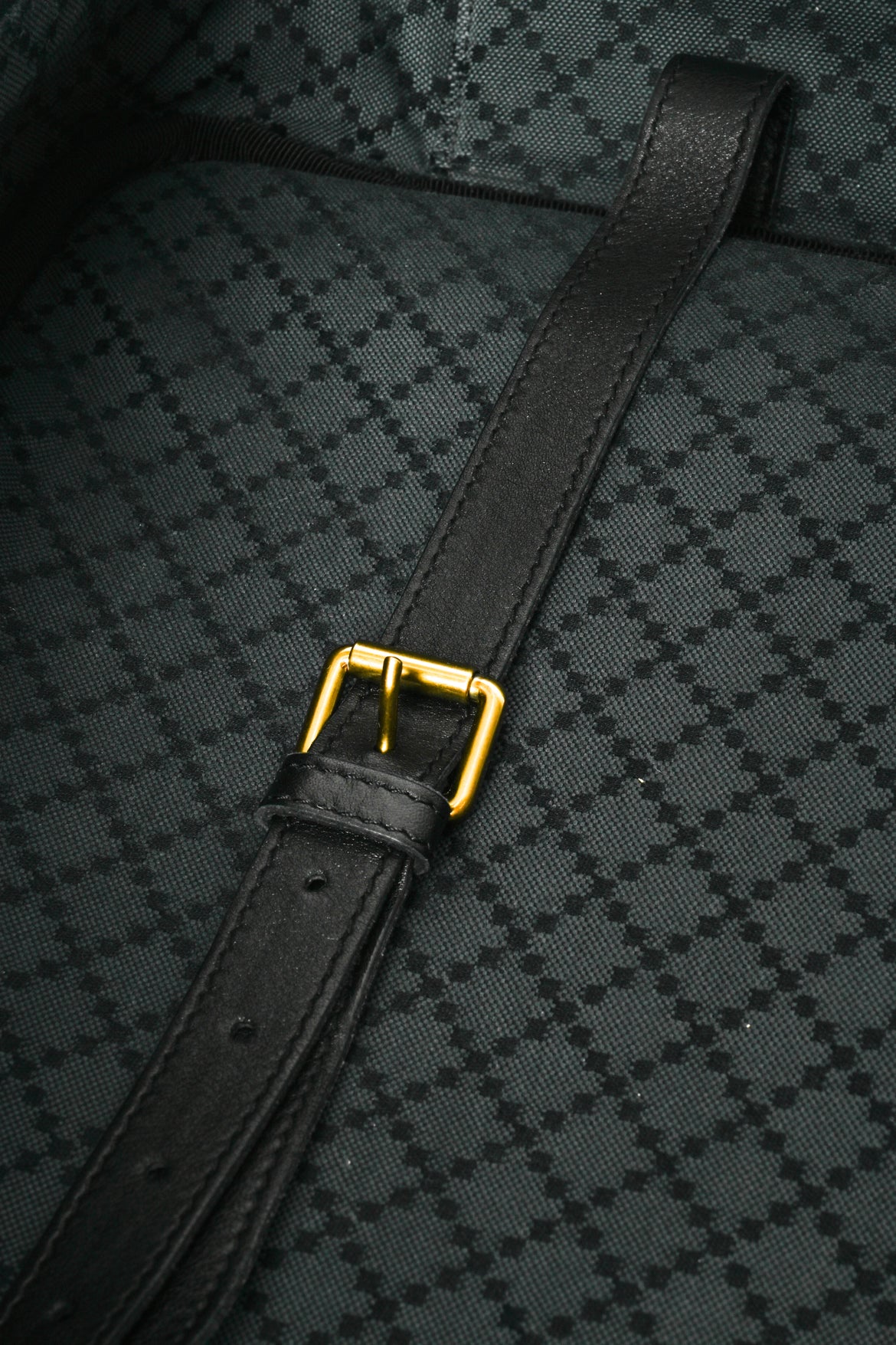 Gucci Pebbled Leather Bamboo Top Handle Travel Briefcase Bag - Image 11