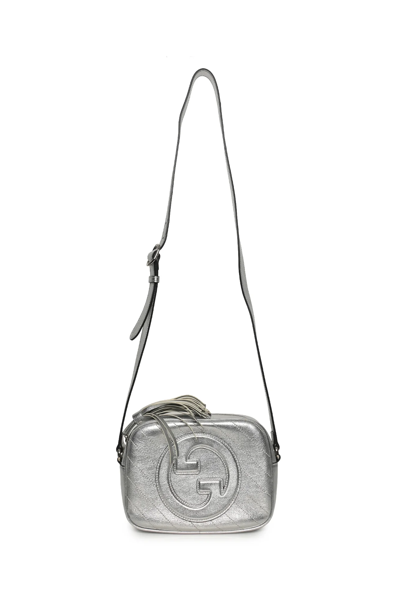 Gucci Quilted Metallic Leather Blondie Small Crossbody Shoulder Bag - Image 5