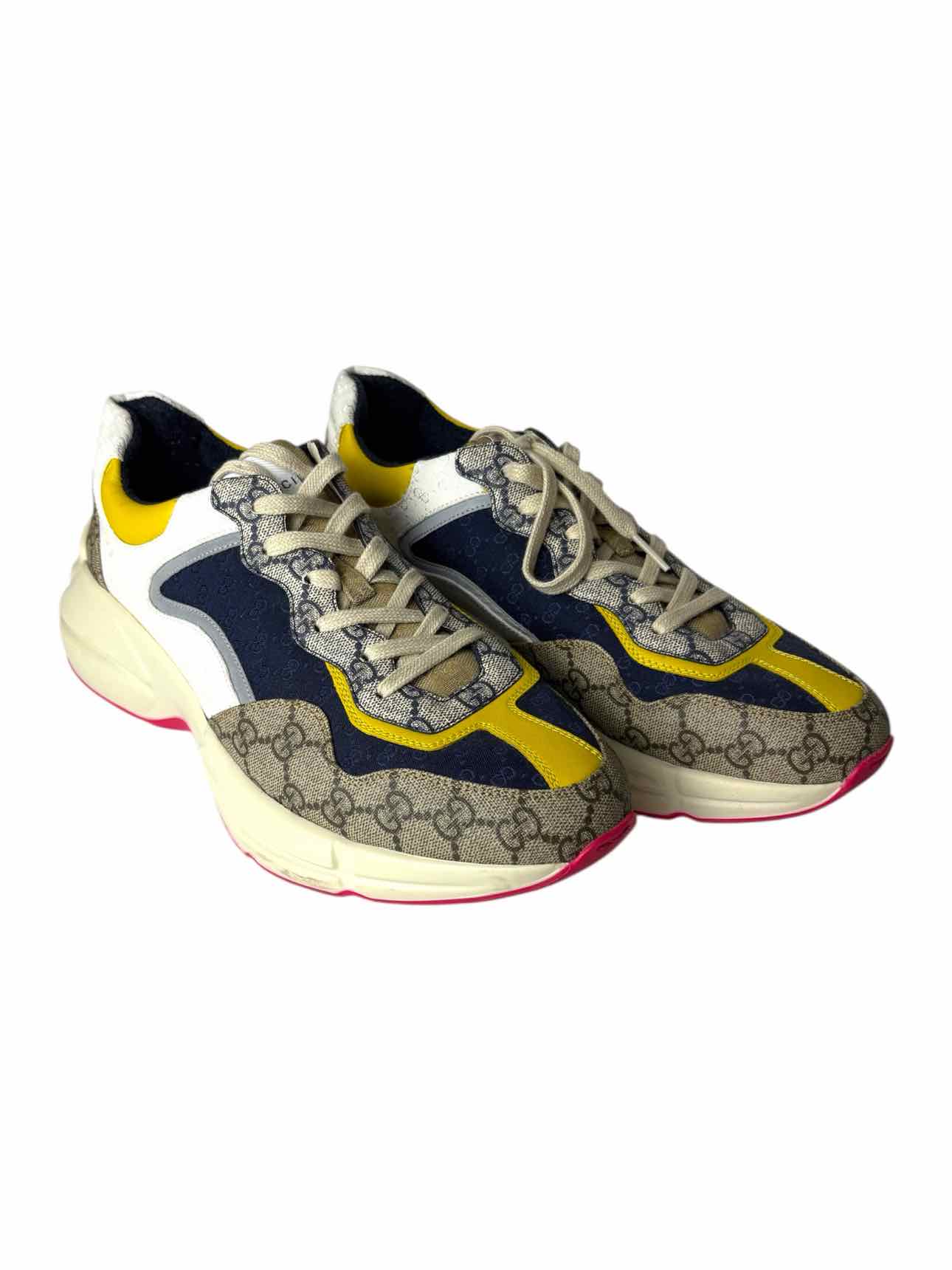 Gucci  Rython Monogram  Size 9 Men's Sneakers - Image 2