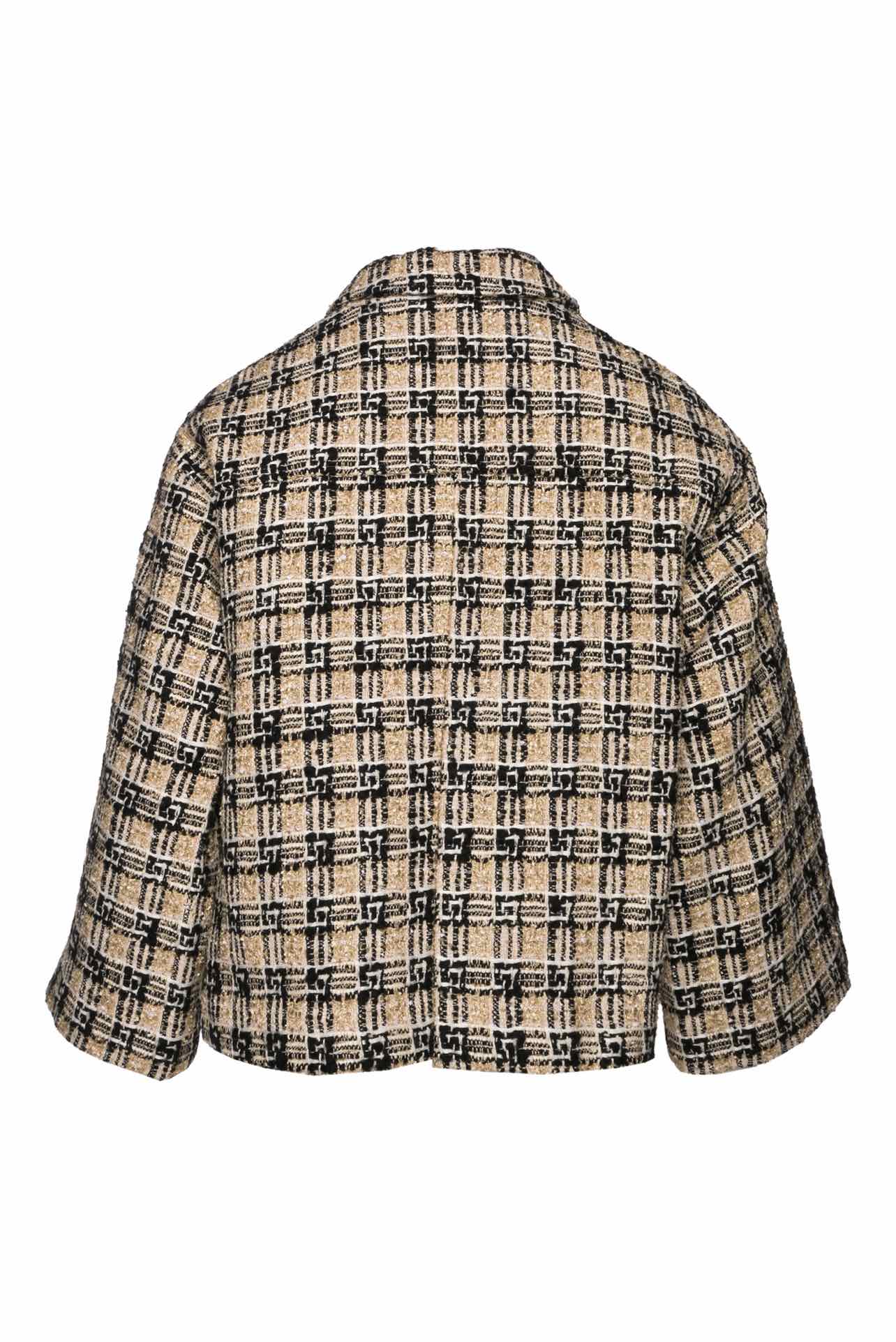 Gucci Size 0 Square G Check Tweed Jacket - Image 2