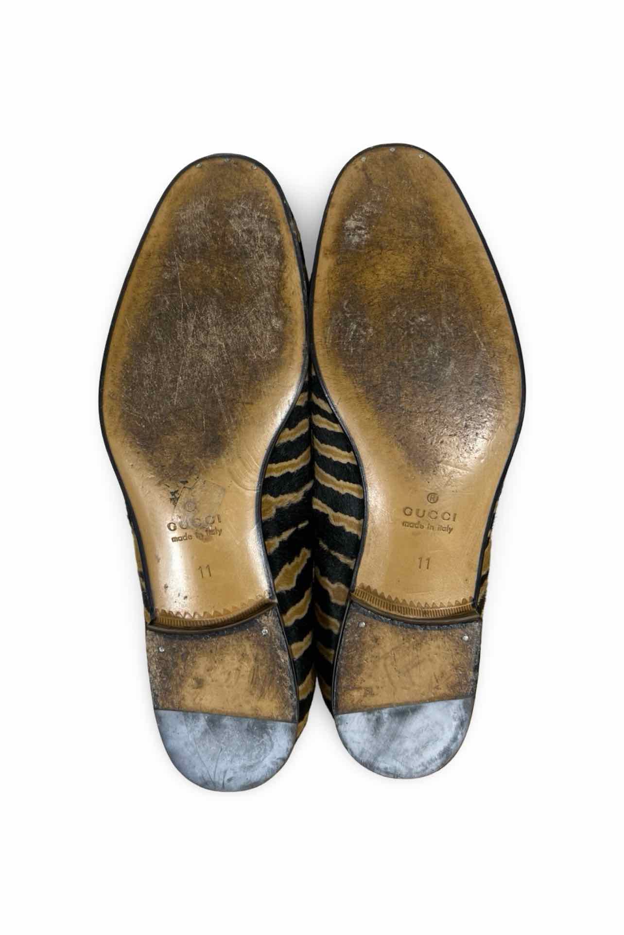 Gucci Size 11 Men's Zebra Loafer - Image 5
