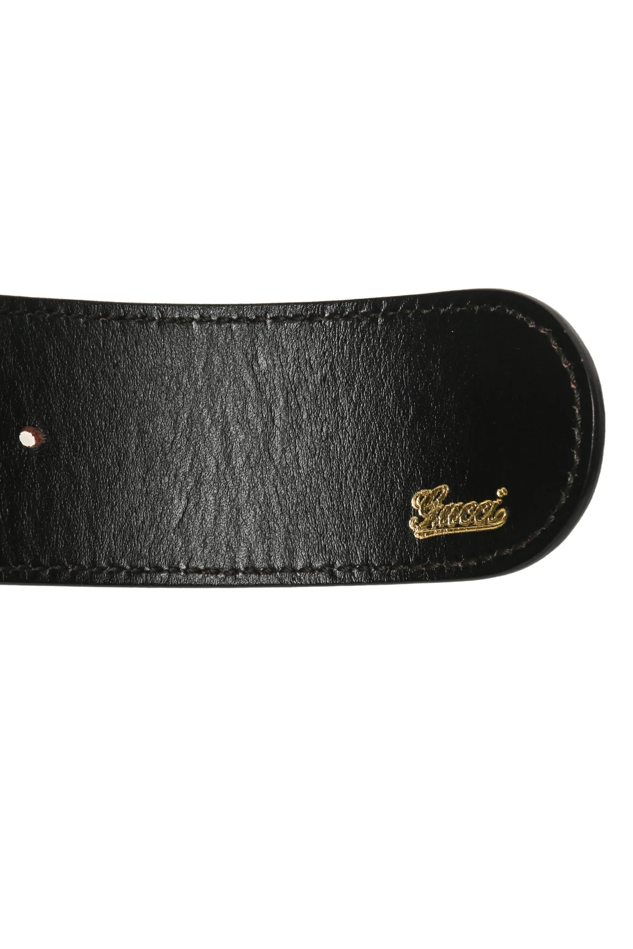 Gucci Size 26 Canvas Web Bamboo Double G Belt - Image 3