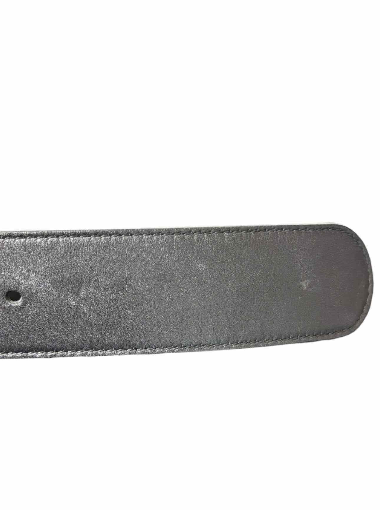 Gucci Size 32 Torchon Logo Buckle Leather Belt - Image 4