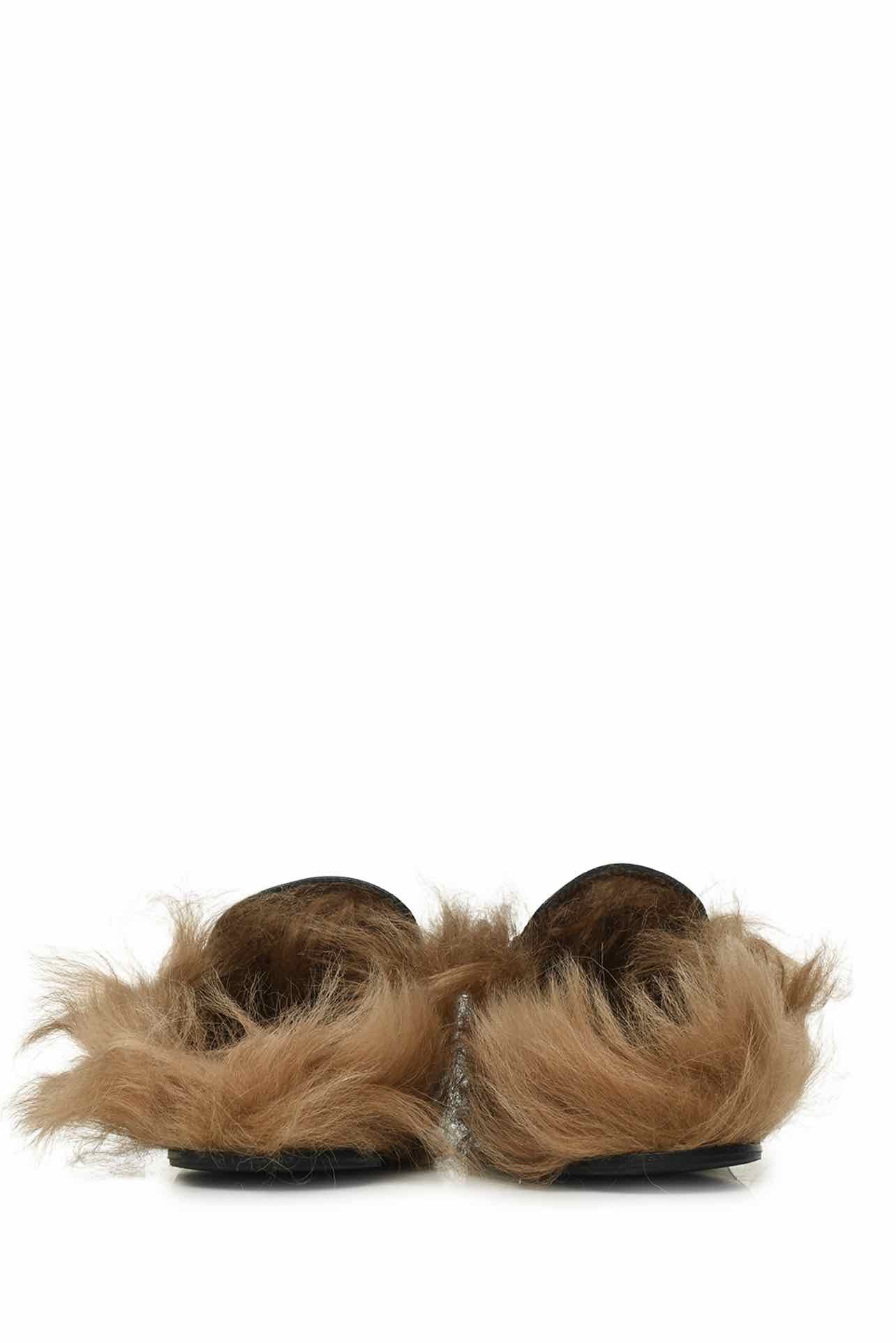 Gucci Size 35.5 Princetown Genuine Shearling Loafer Mules - Image 4