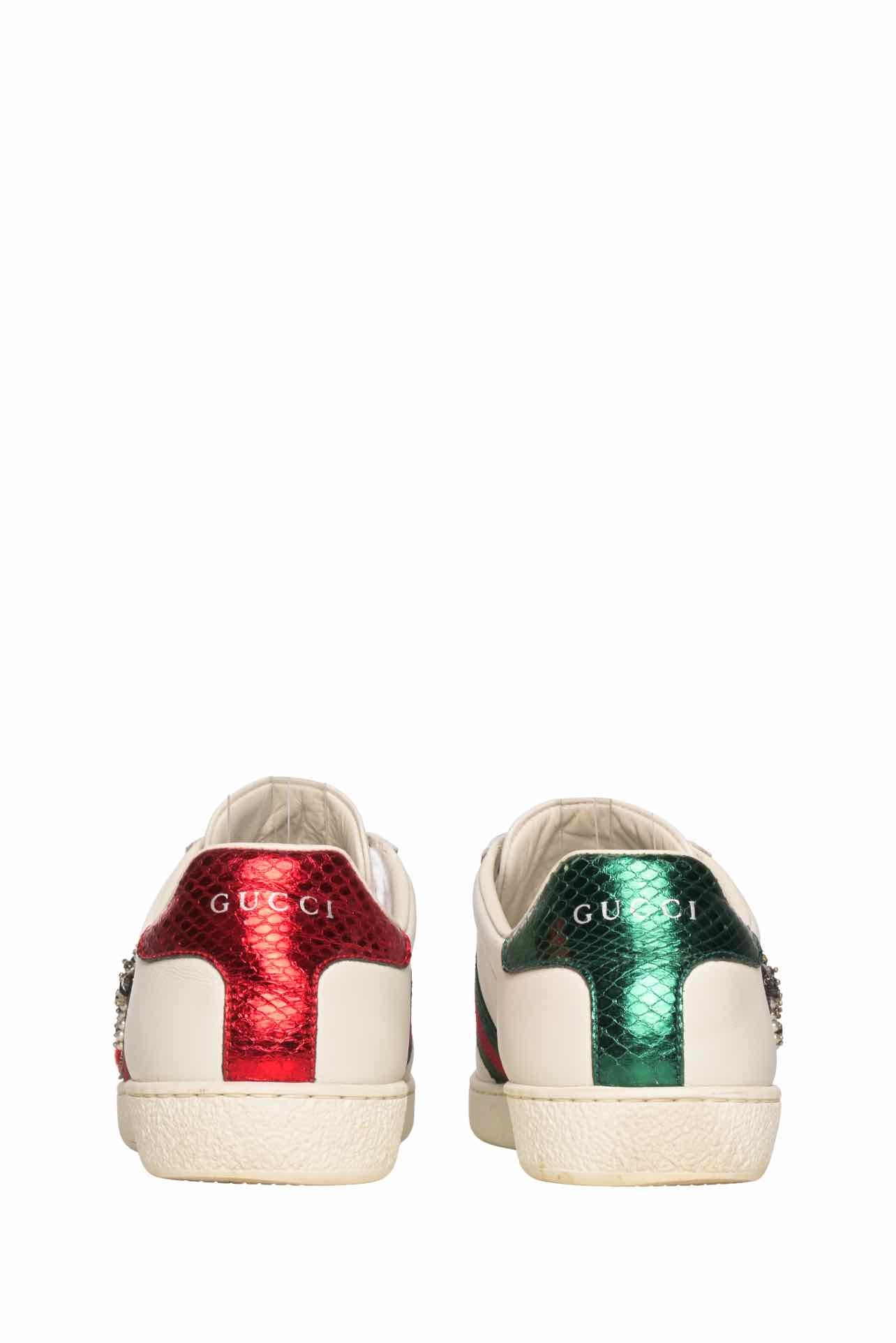 Gucci Size 35 Daggered Heart Ace Sneaker - Image 6