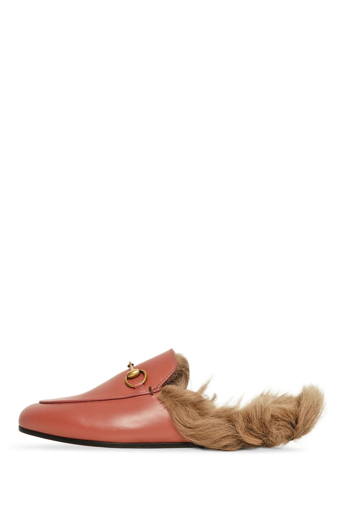 Gucci Size 35 Princetown Genuine Shearling Loafer Mules - Image 3