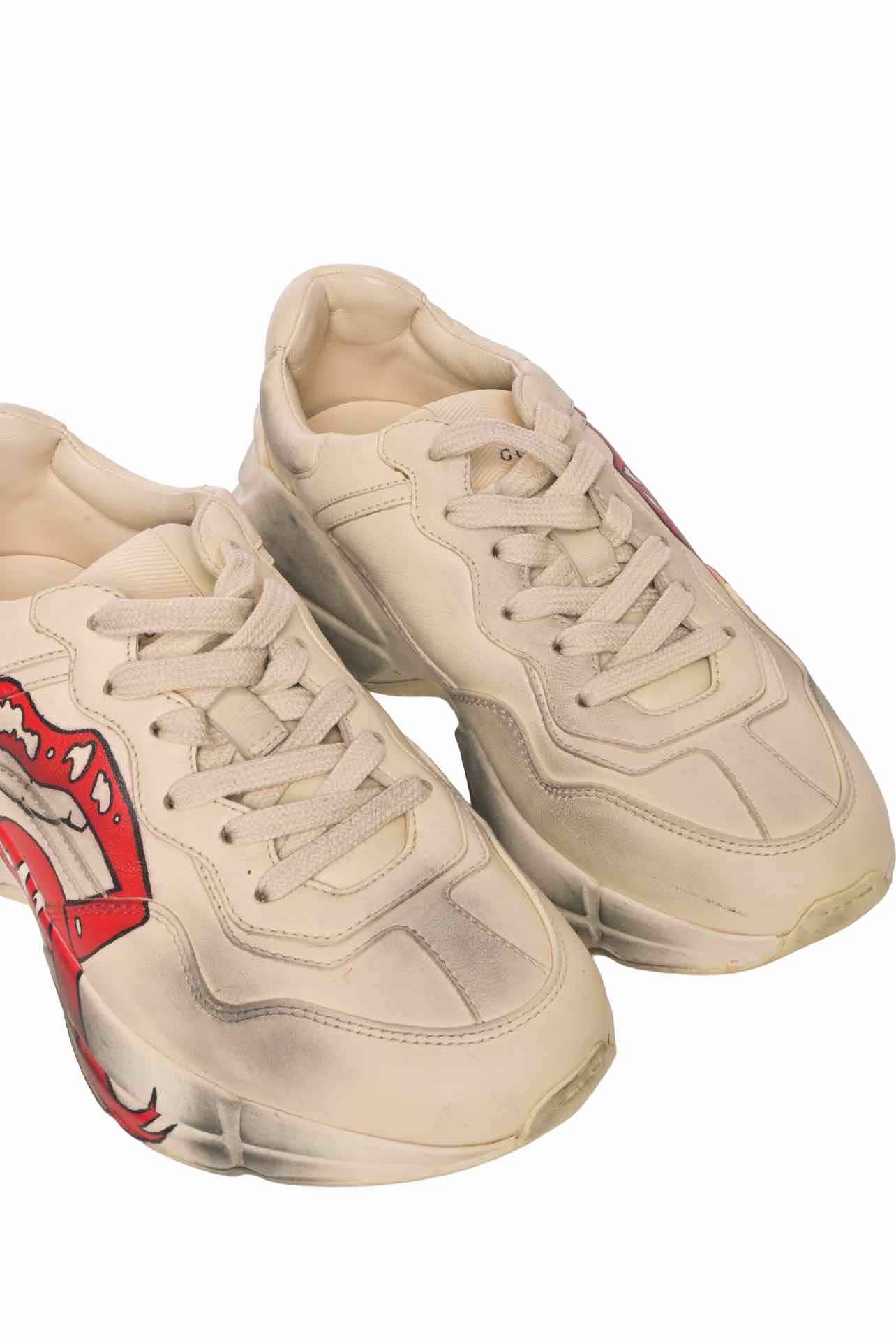 Gucci Size 35 Rhyton 'Mouth' Sneaker - Image 4