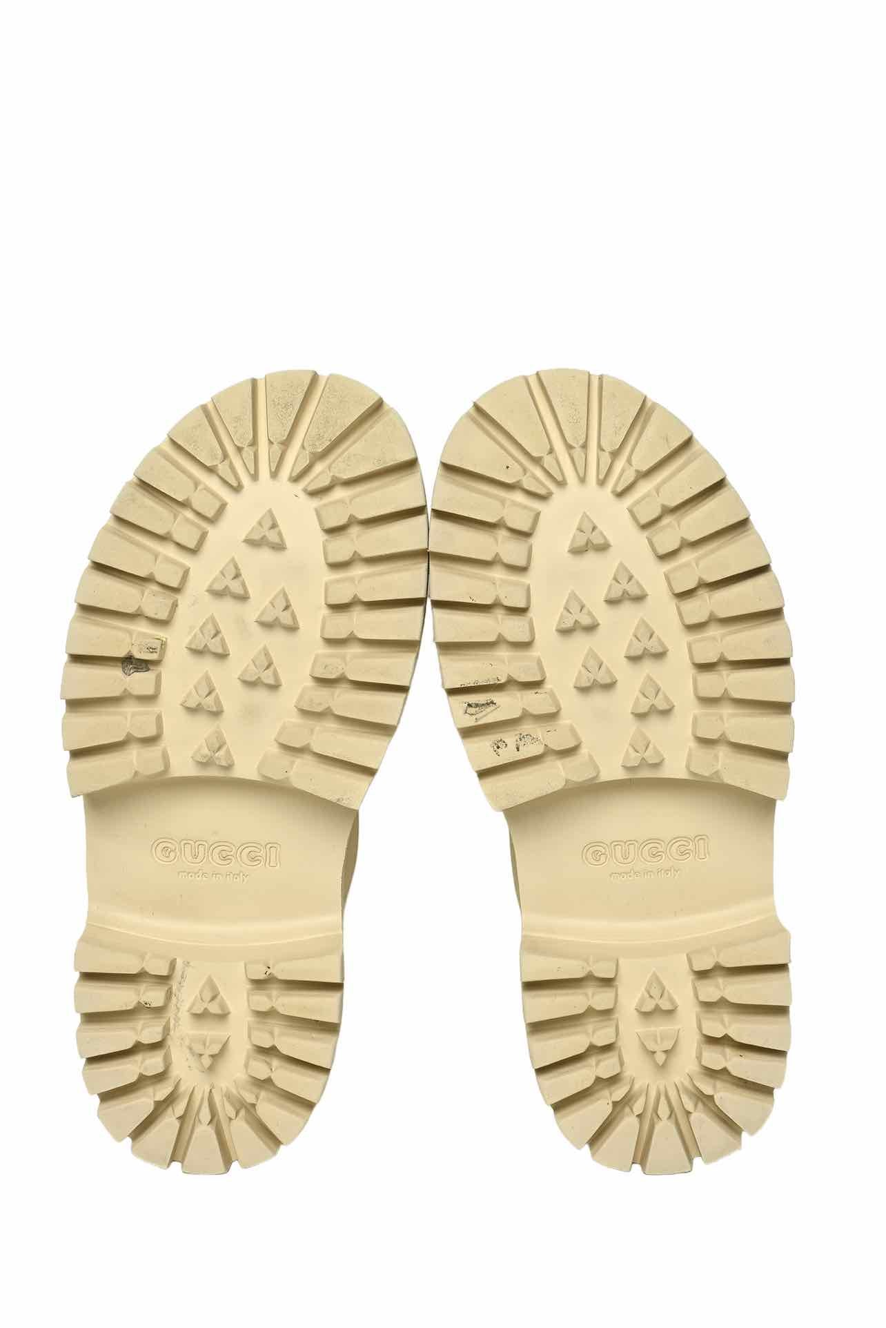 Gucci Size 35 Rubber Monogram GG Platform Slides - Image 7