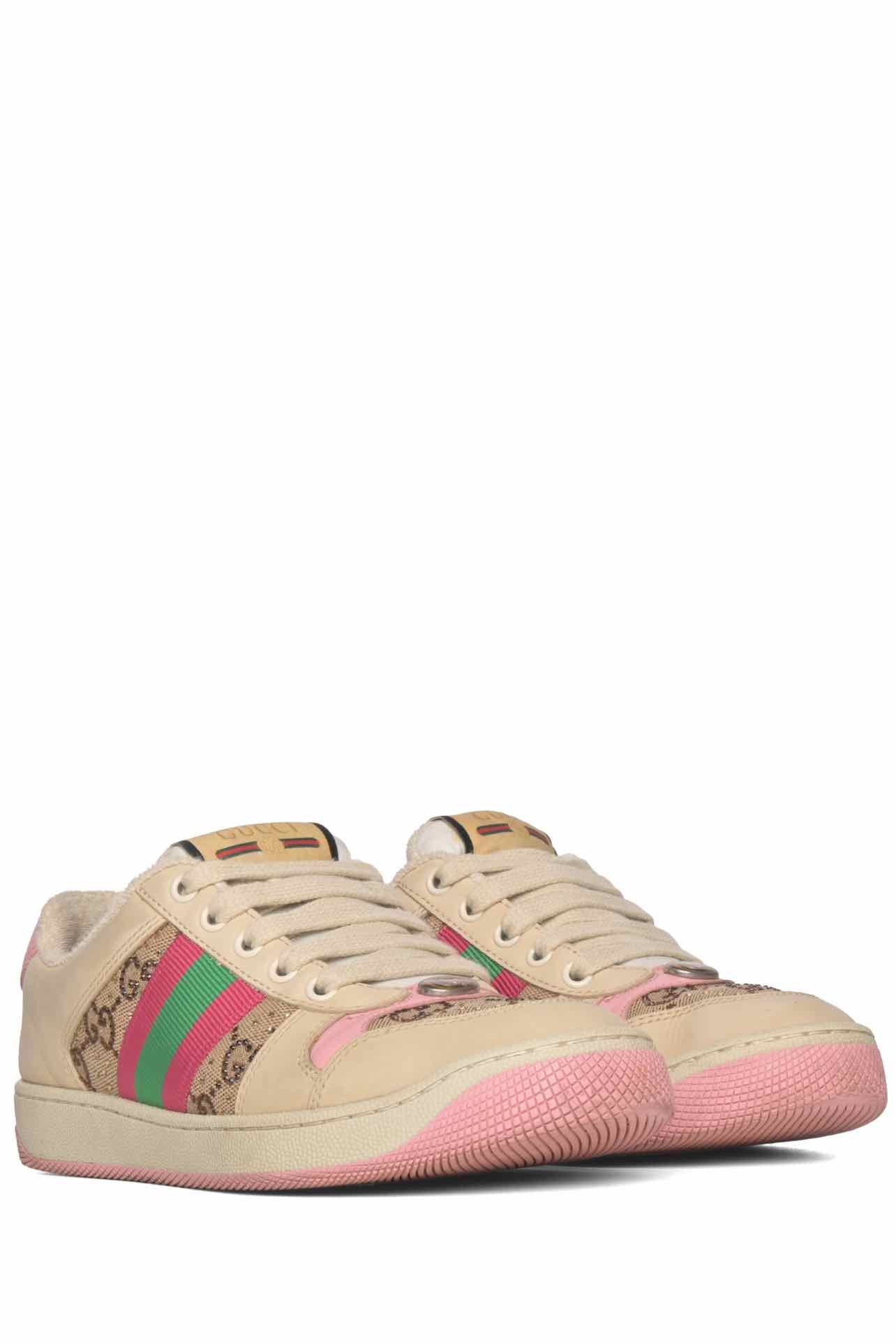 Gucci Size 36 Crystal GG Screener Sneakers - Image 2