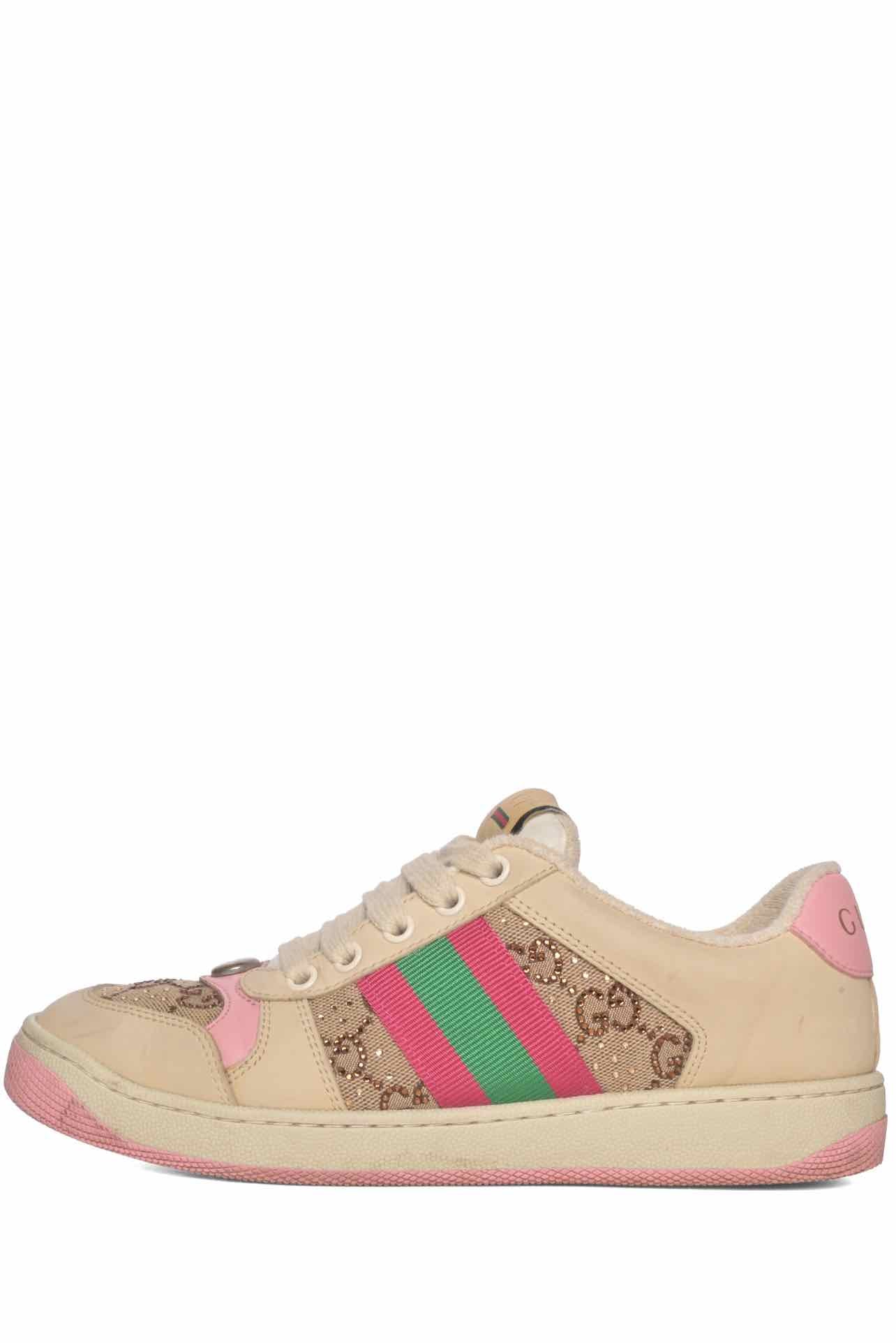 Gucci Size 36 Crystal GG Screener Sneakers - Image 3