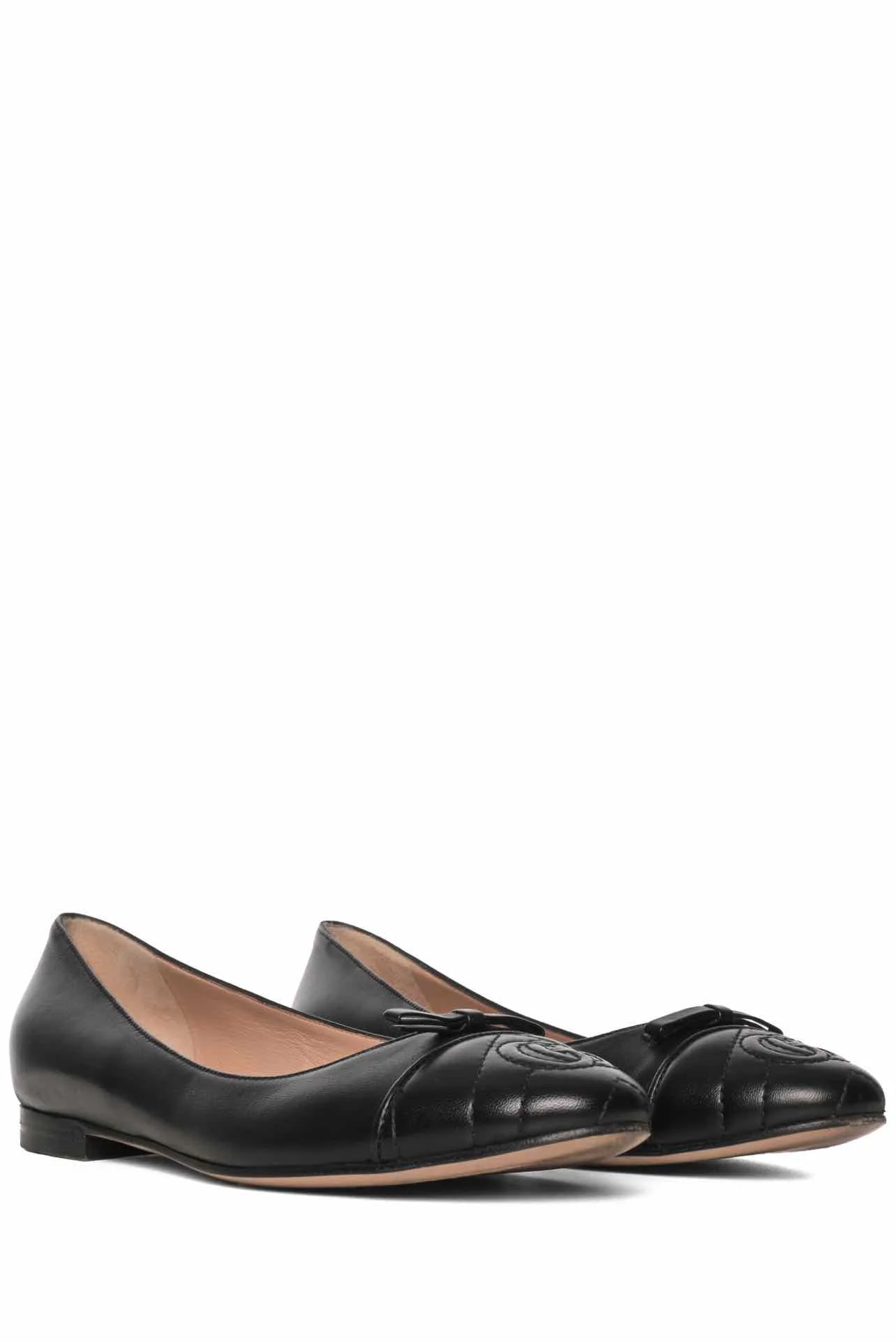 Gucci Size 37.5 GG Cap Toe Ballet Flats - Image 2