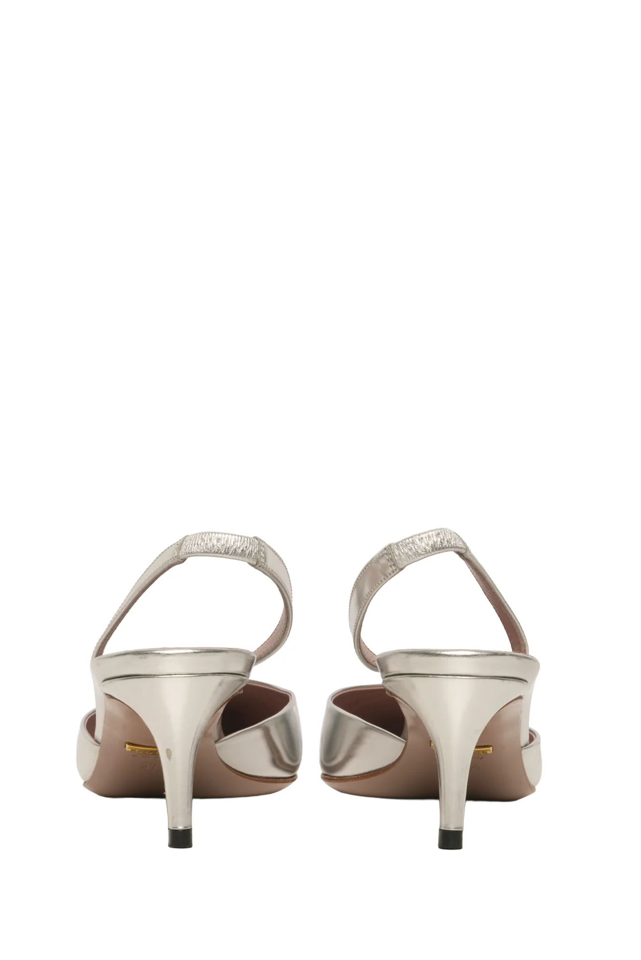 Gucci Size 37.5 Patent Leather Coline Studded Slingback Pumps - Image 4