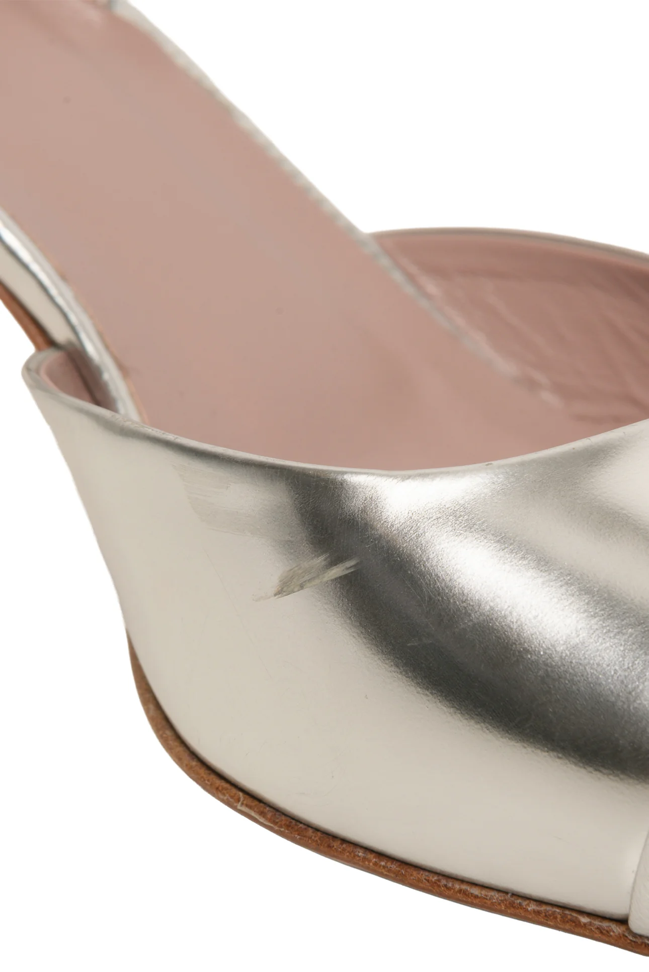 Gucci Size 37.5 Patent Leather Coline Studded Slingback Pumps - Image 7
