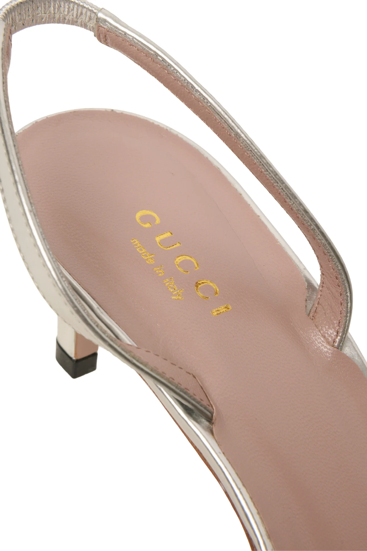 Gucci Size 37.5 Patent Leather Coline Studded Slingback Pumps - Image 8