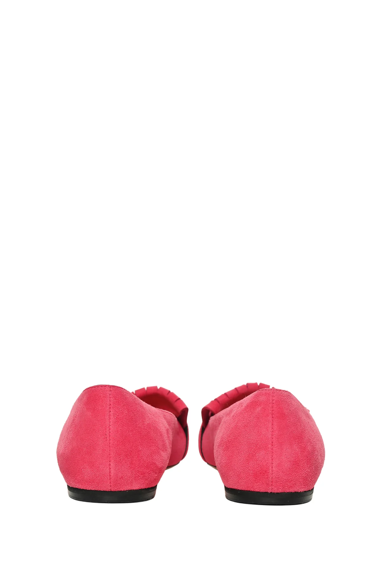 Gucci Size 37 GG Marmont Suede Fringe Flats - Image 4