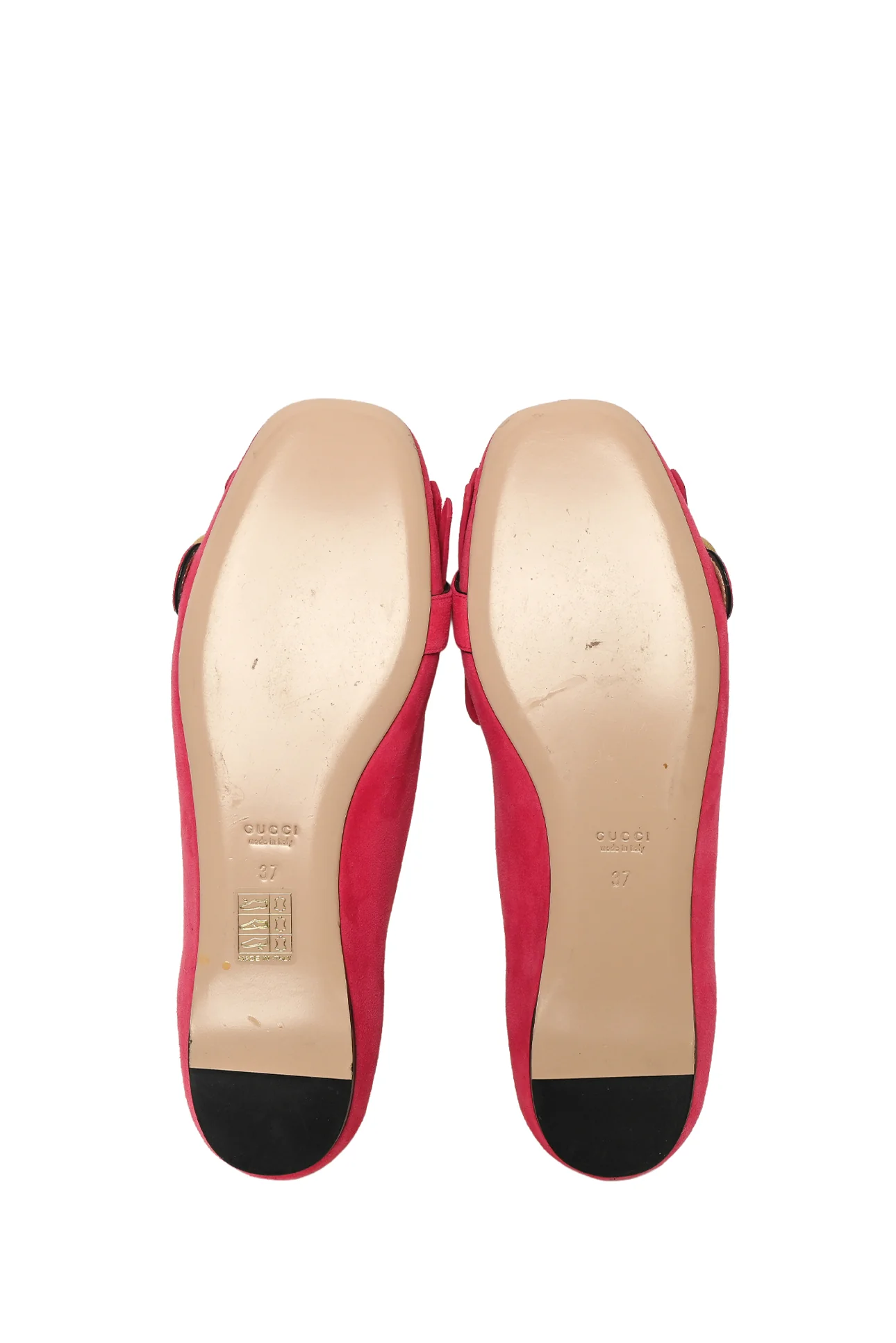 Gucci Size 37 GG Marmont Suede Fringe Flats - Image 7