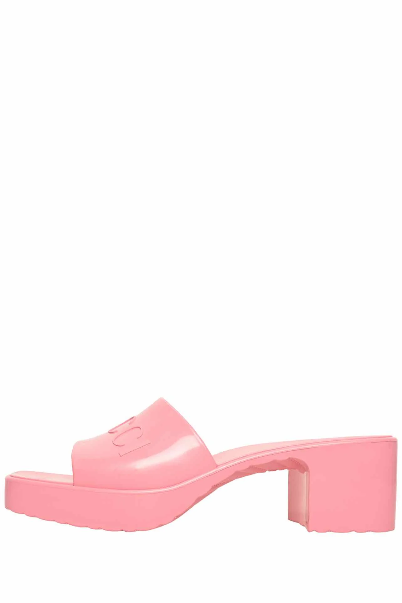 Gucci Size 37 Logo Rubber Sandals - Image 3