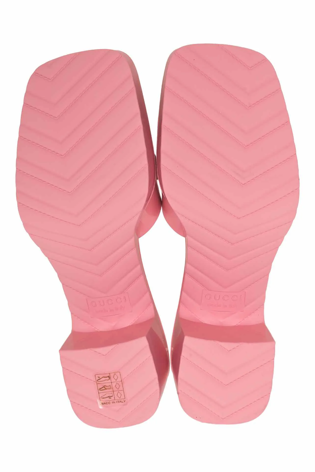 Gucci Size 37 Logo Rubber Sandals - Image 6