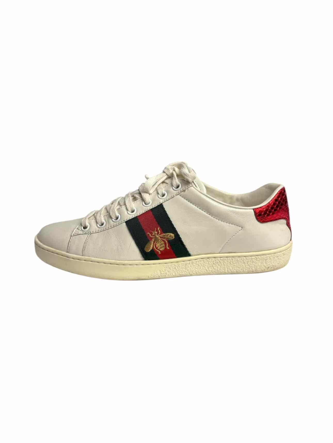 Gucci Size 38 Ace Leather Sneaker - Image 3