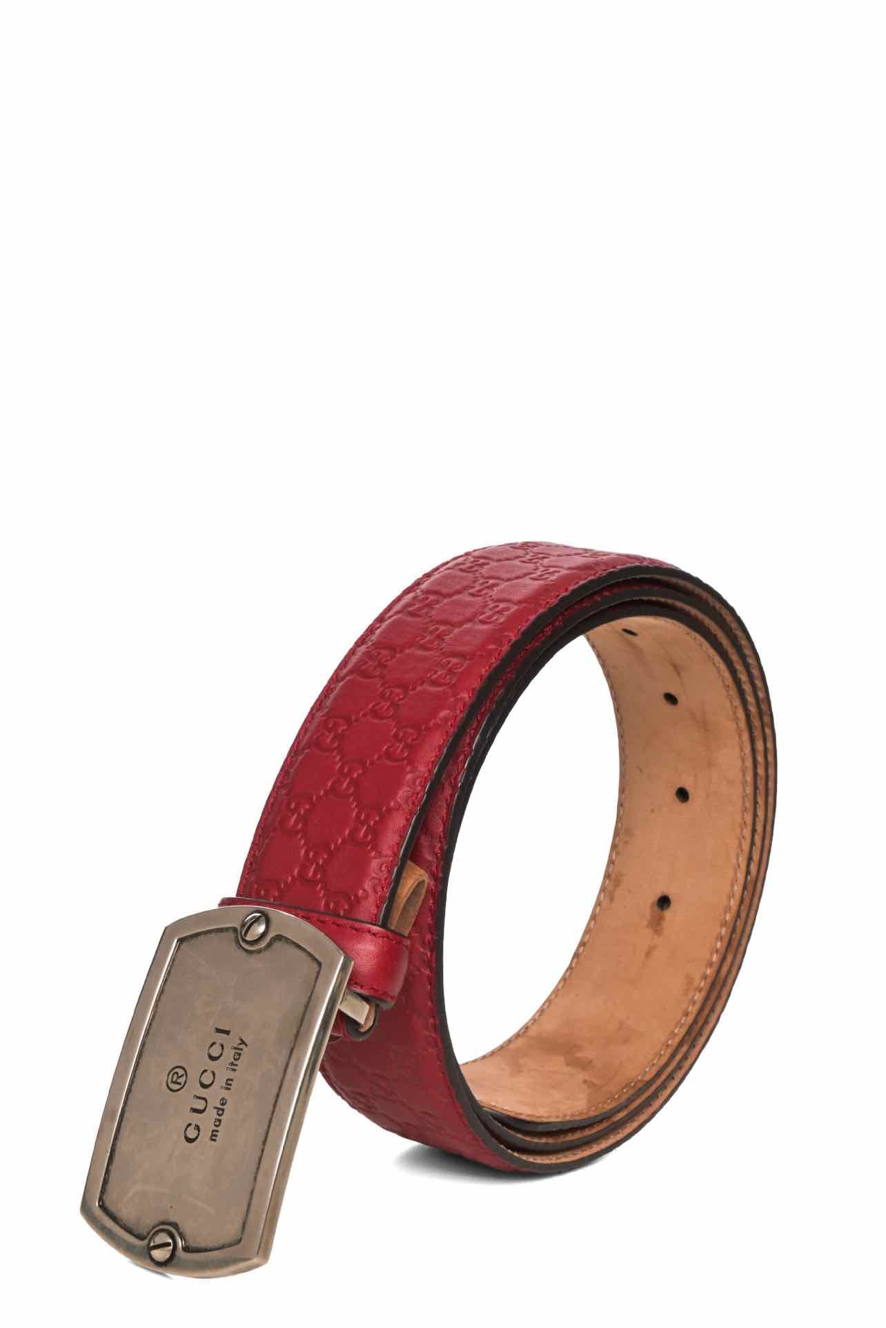 Gucci Size 38 GG Guiccissima Belt - Image 2