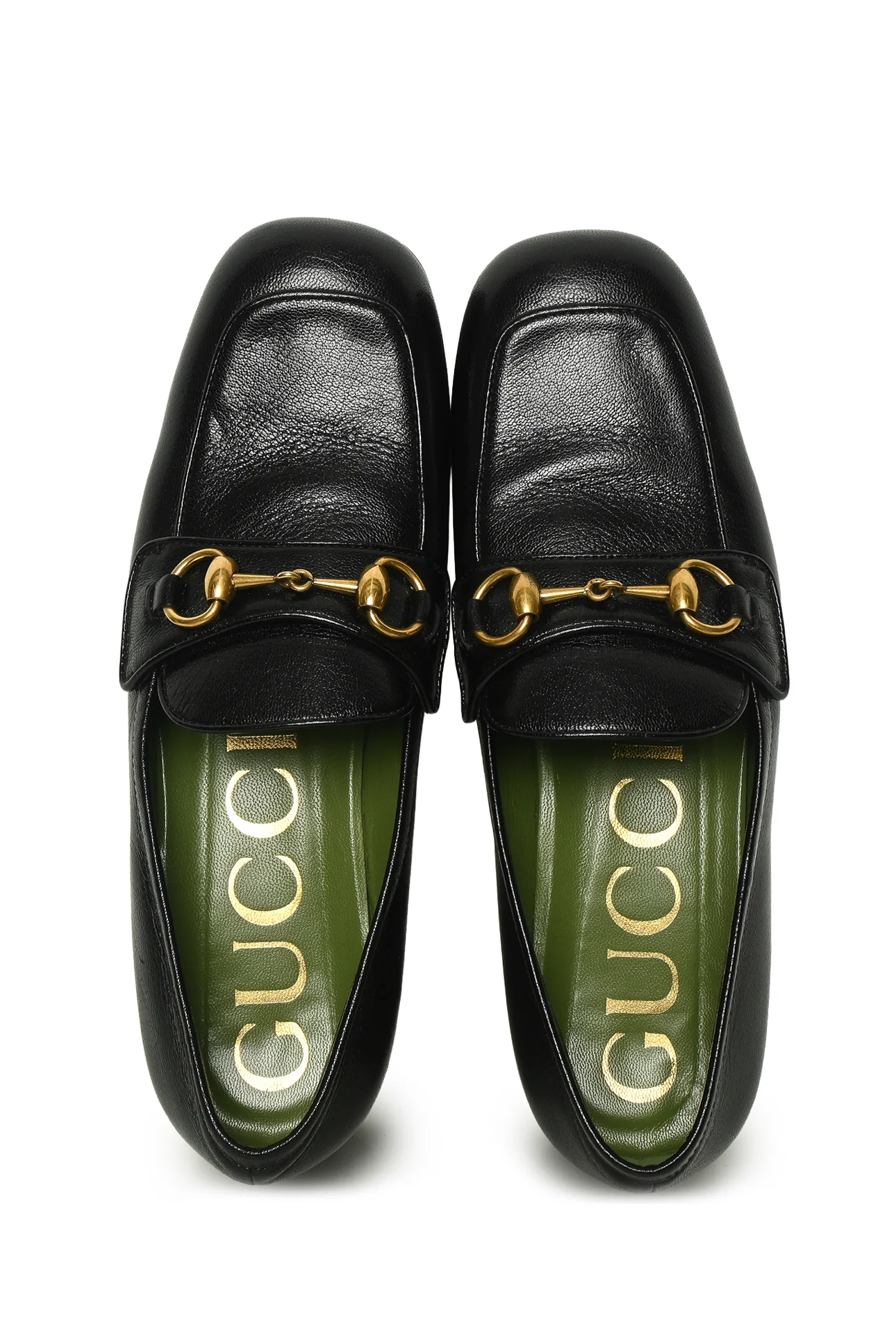 Gucci Size 38 Houdan Horsebit Leather Platform Loafers - Image 7