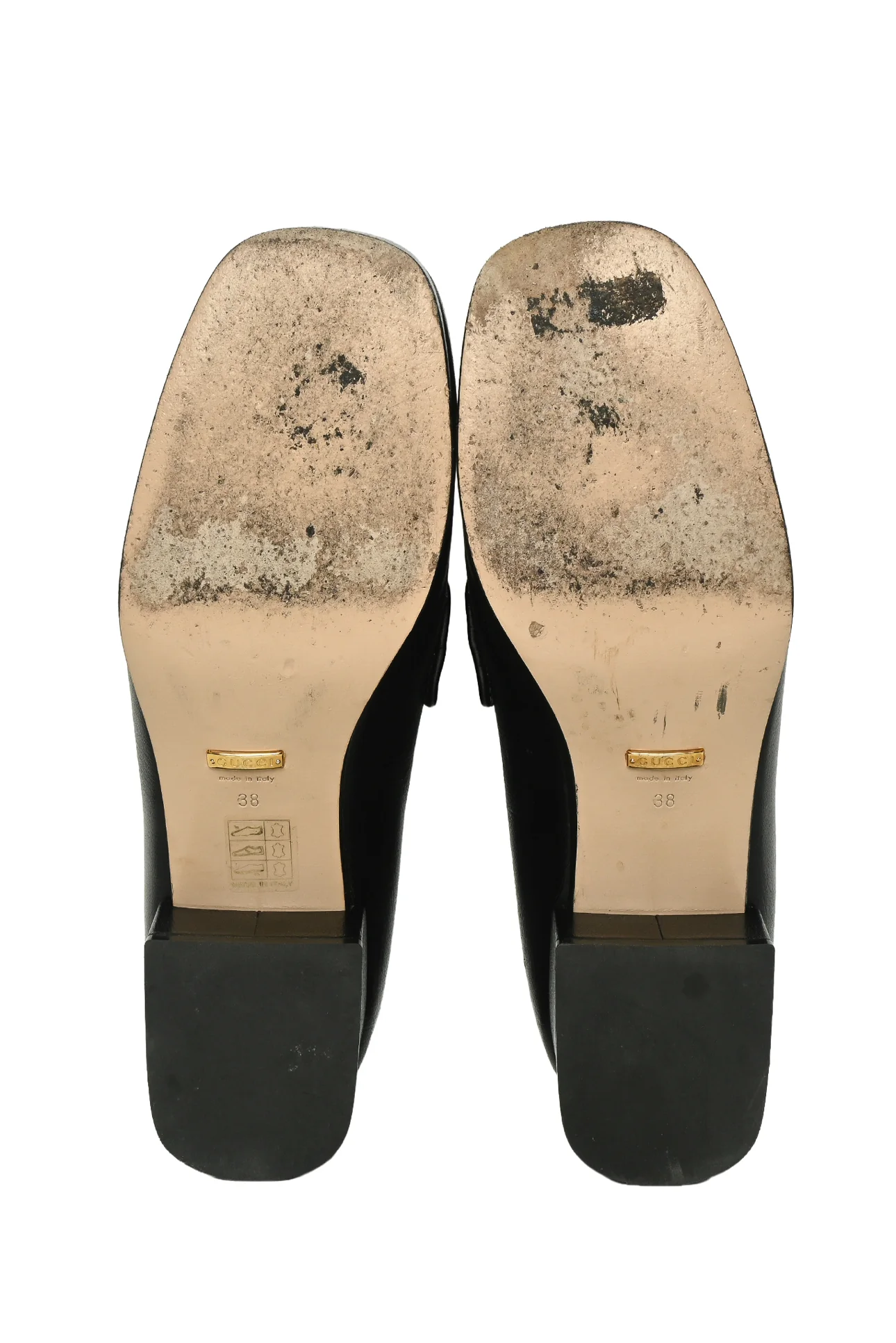 Gucci Size 38 Houdan Horsebit Leather Platform Loafers - Image 8