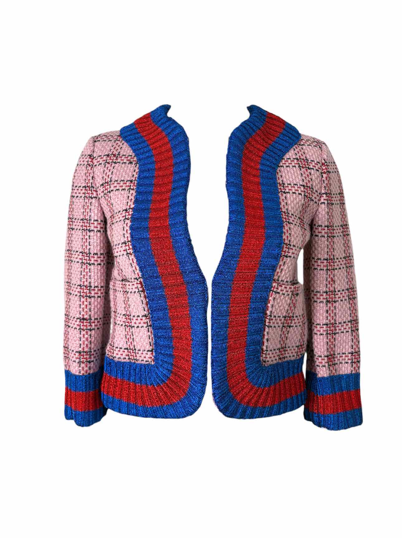 Gucci Size 38 Metallic Tweed Evening Jacket