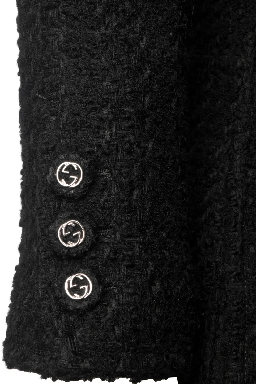 Gucci Size 38 Tweed Melange Jacket - Image 4