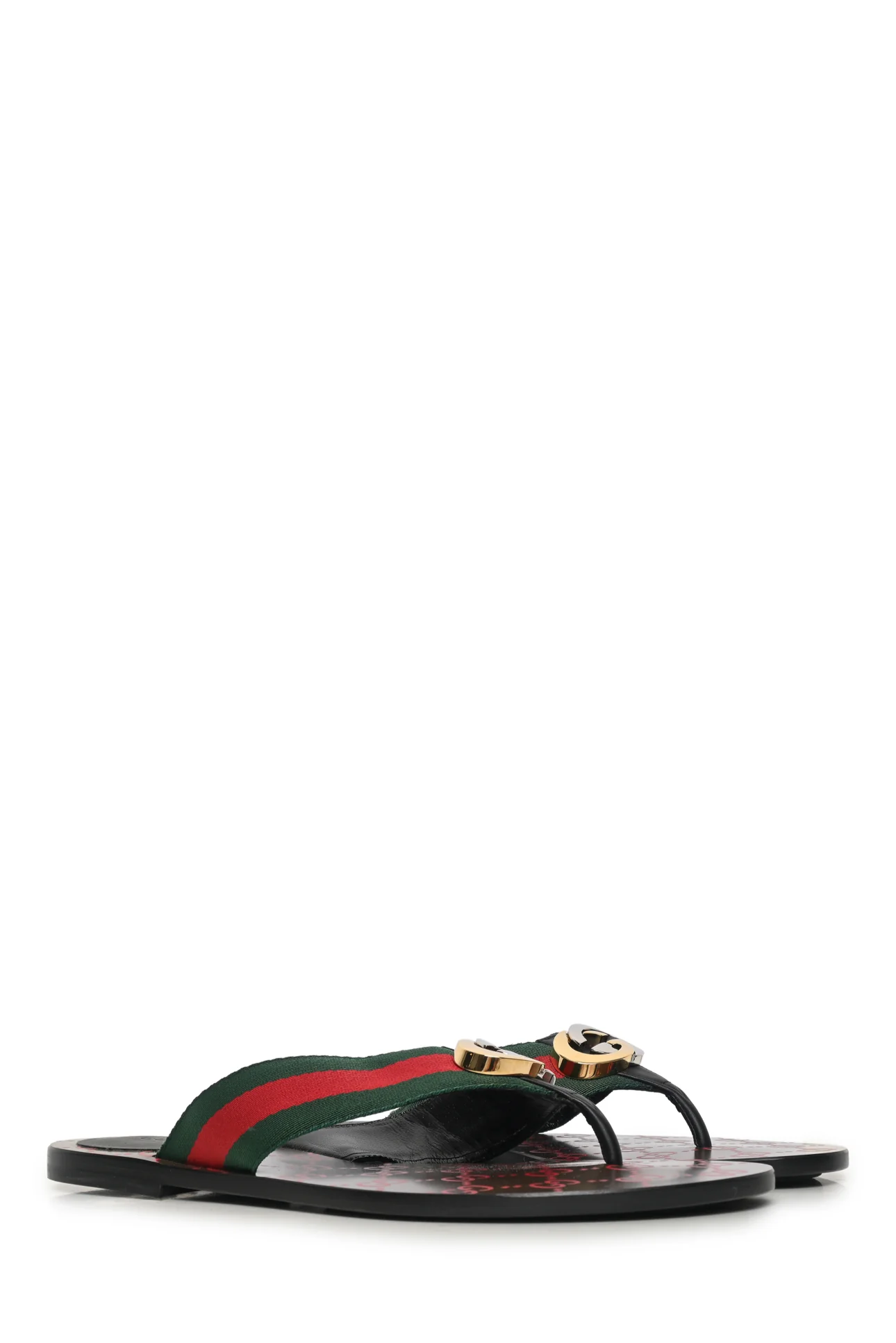 Gucci Size 39 Kika GG Web Thong Sandals - Image 2