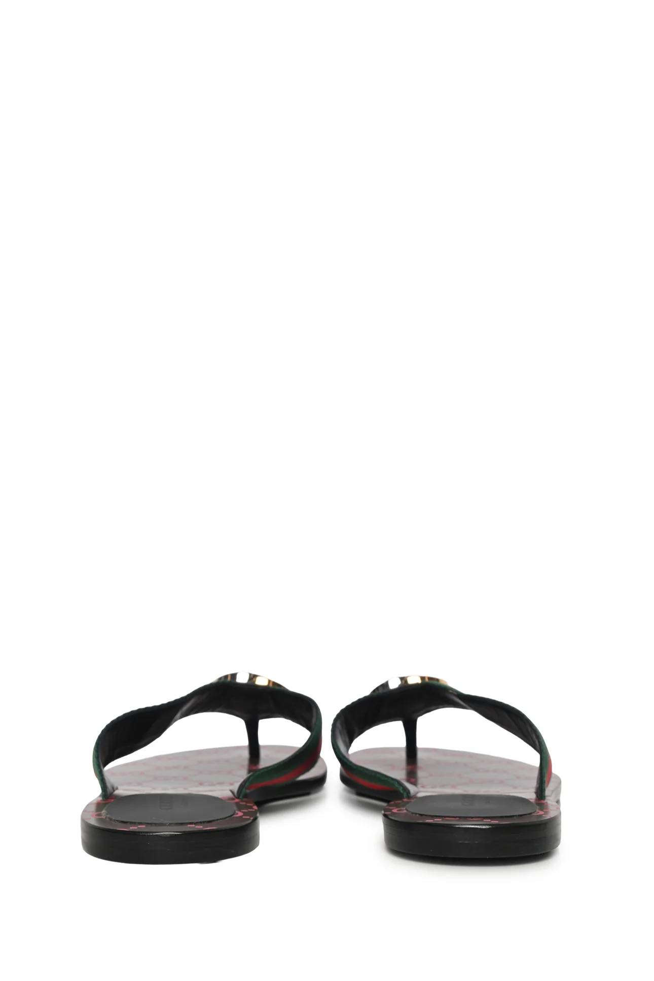 Gucci Size 39 Kika GG Web Thong Sandals - Image 4