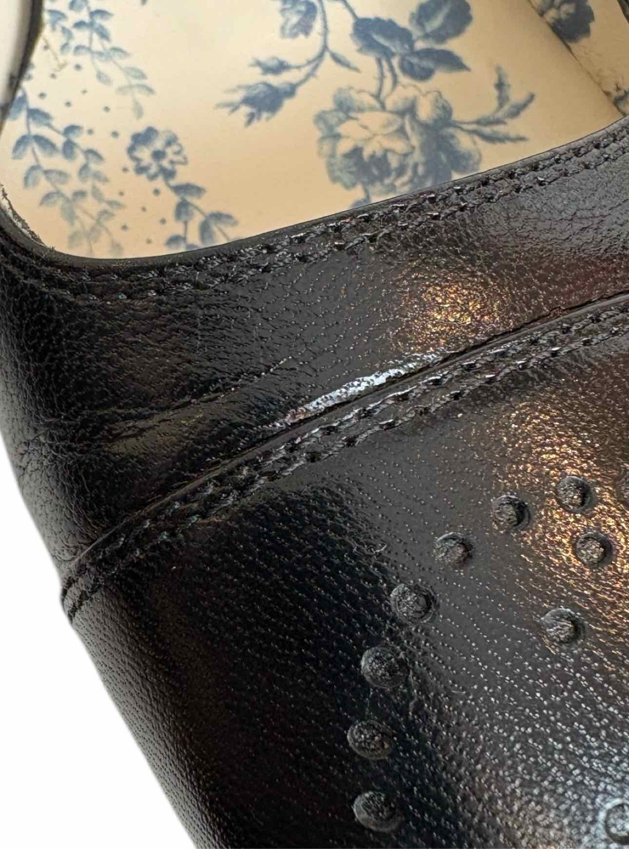 Gucci Size 39 Perforated GG Logo Flats - Image 10