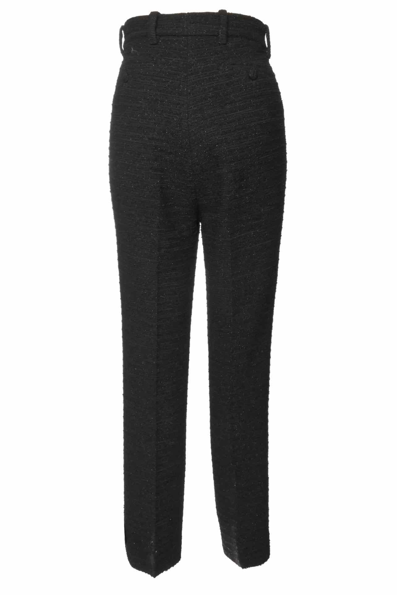Gucci Size 40 2023 Wool Blend Metallic Tweed Pants - Image 2