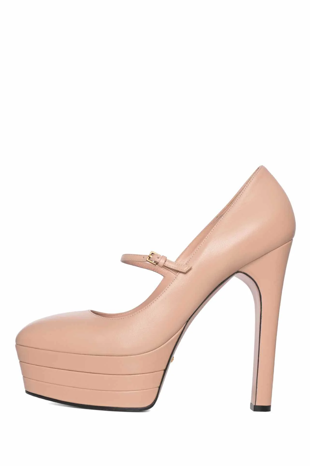 Gucci Size 40 Platform Leather Pumps - Image 3