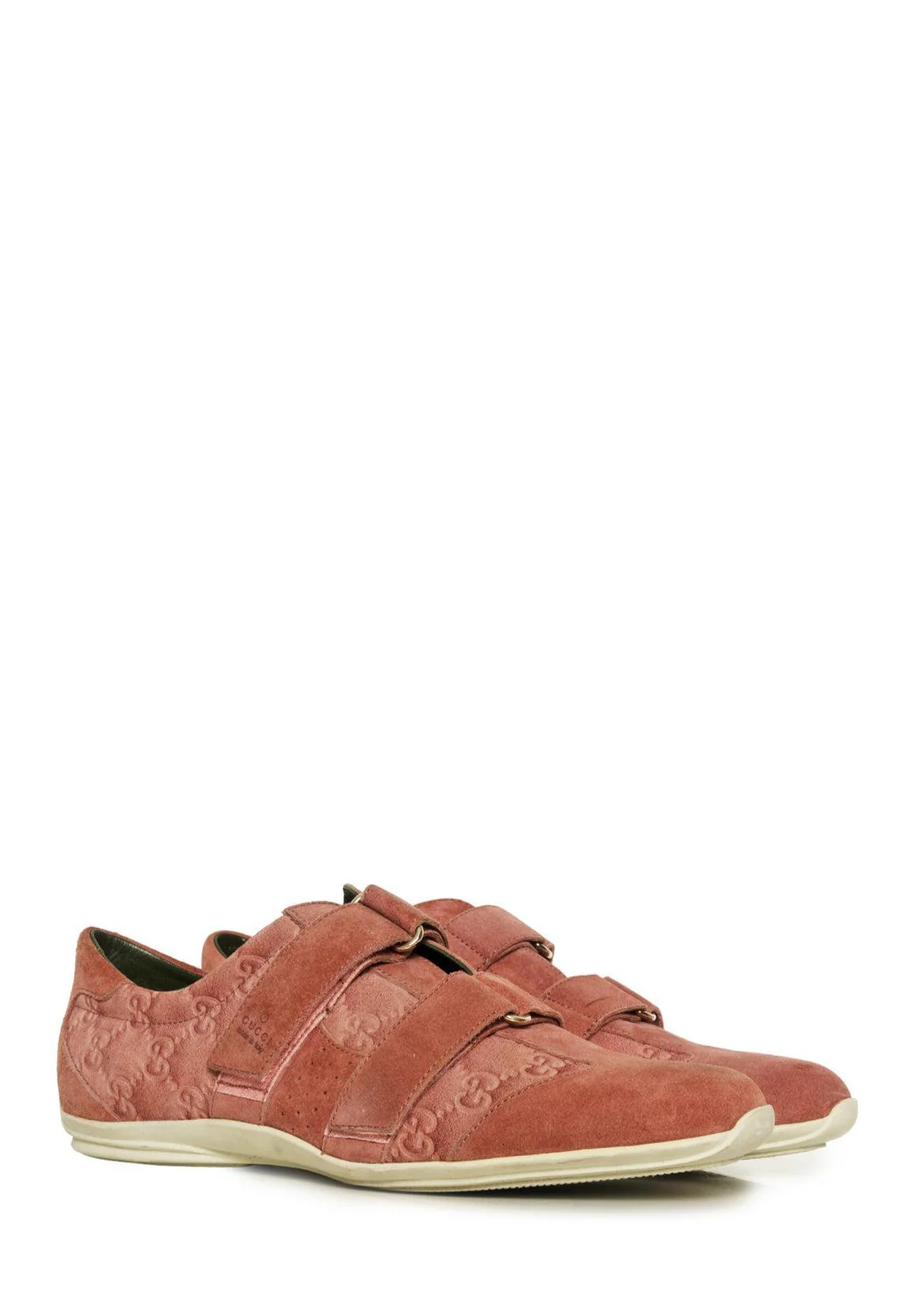 Gucci Size 40 Suede Monogram Sneakers - Image 2