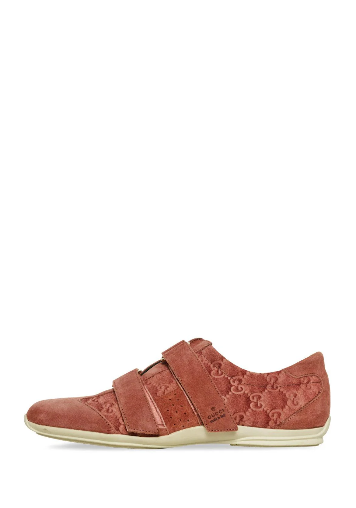 Gucci Size 40 Suede Monogram Sneakers - Image 3