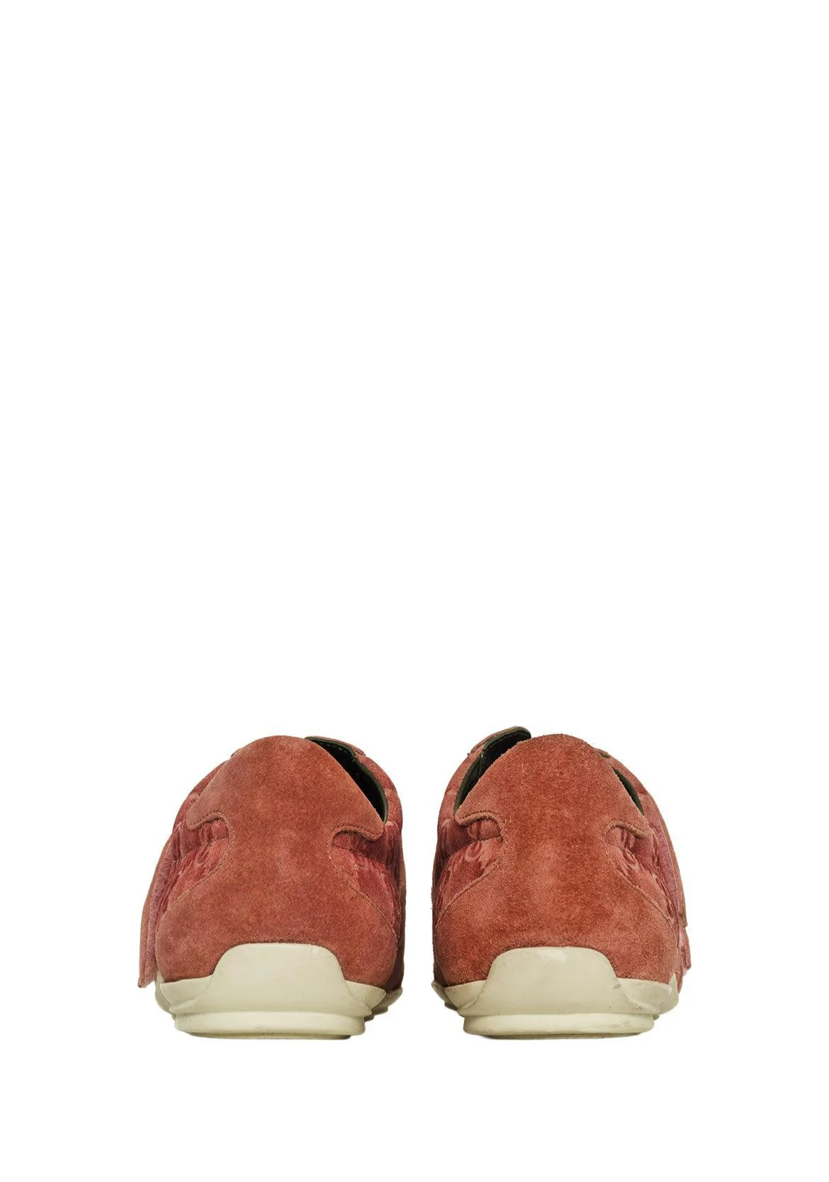 Gucci Size 40 Suede Monogram Sneakers - Image 4