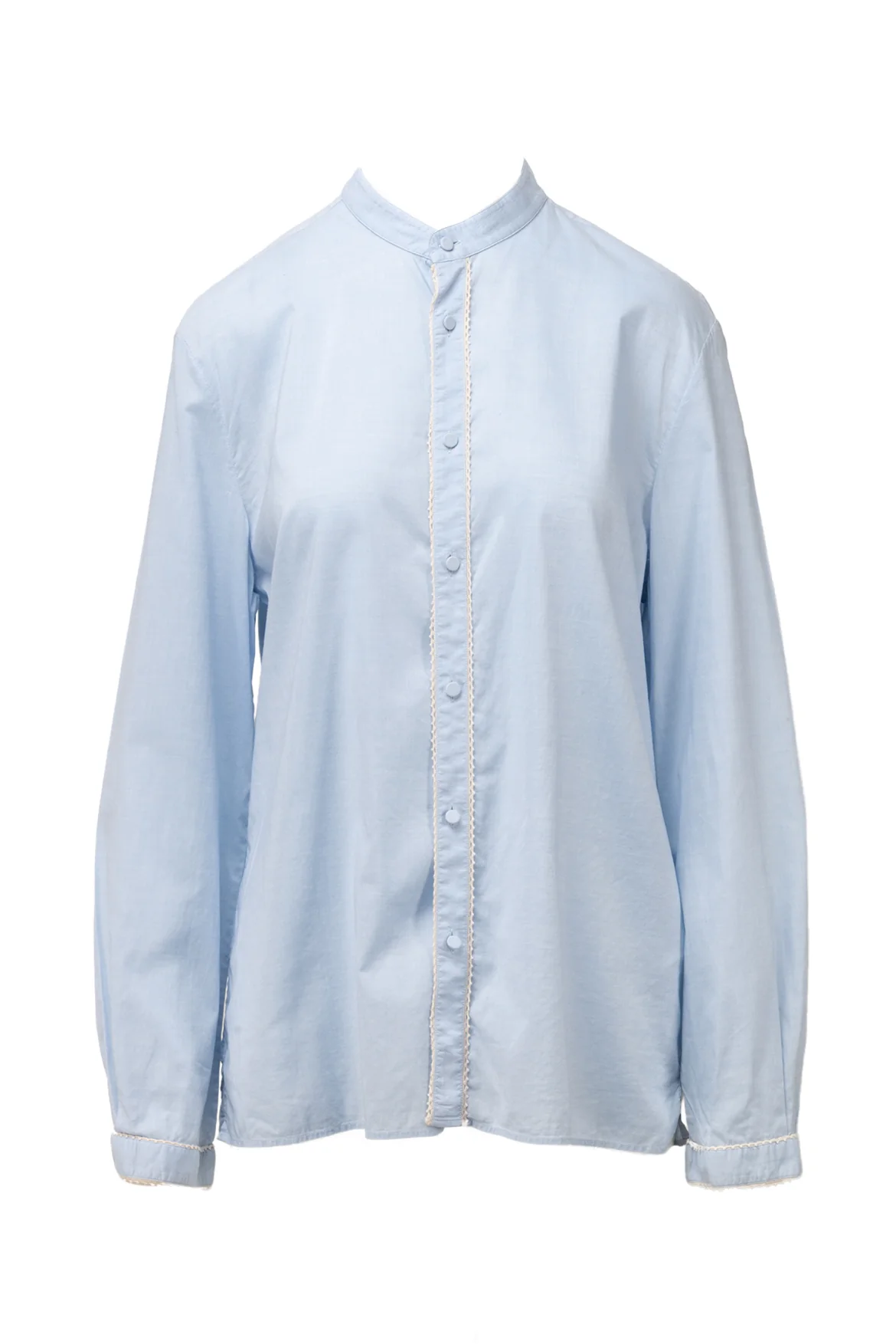 Gucci Size 43 Men's Lace Trim Shirt Long Sleeve
