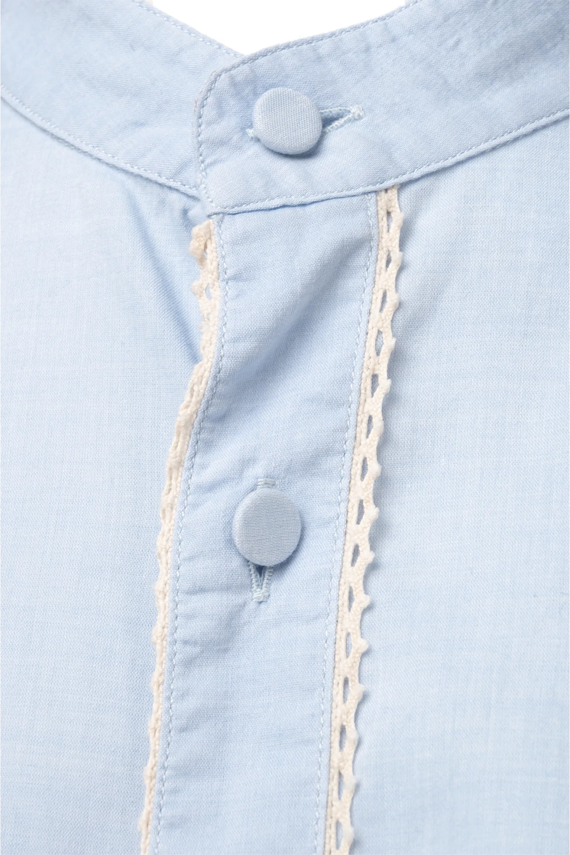 Gucci Size 43 Men's Lace Trim Shirt Long Sleeve - Image 3