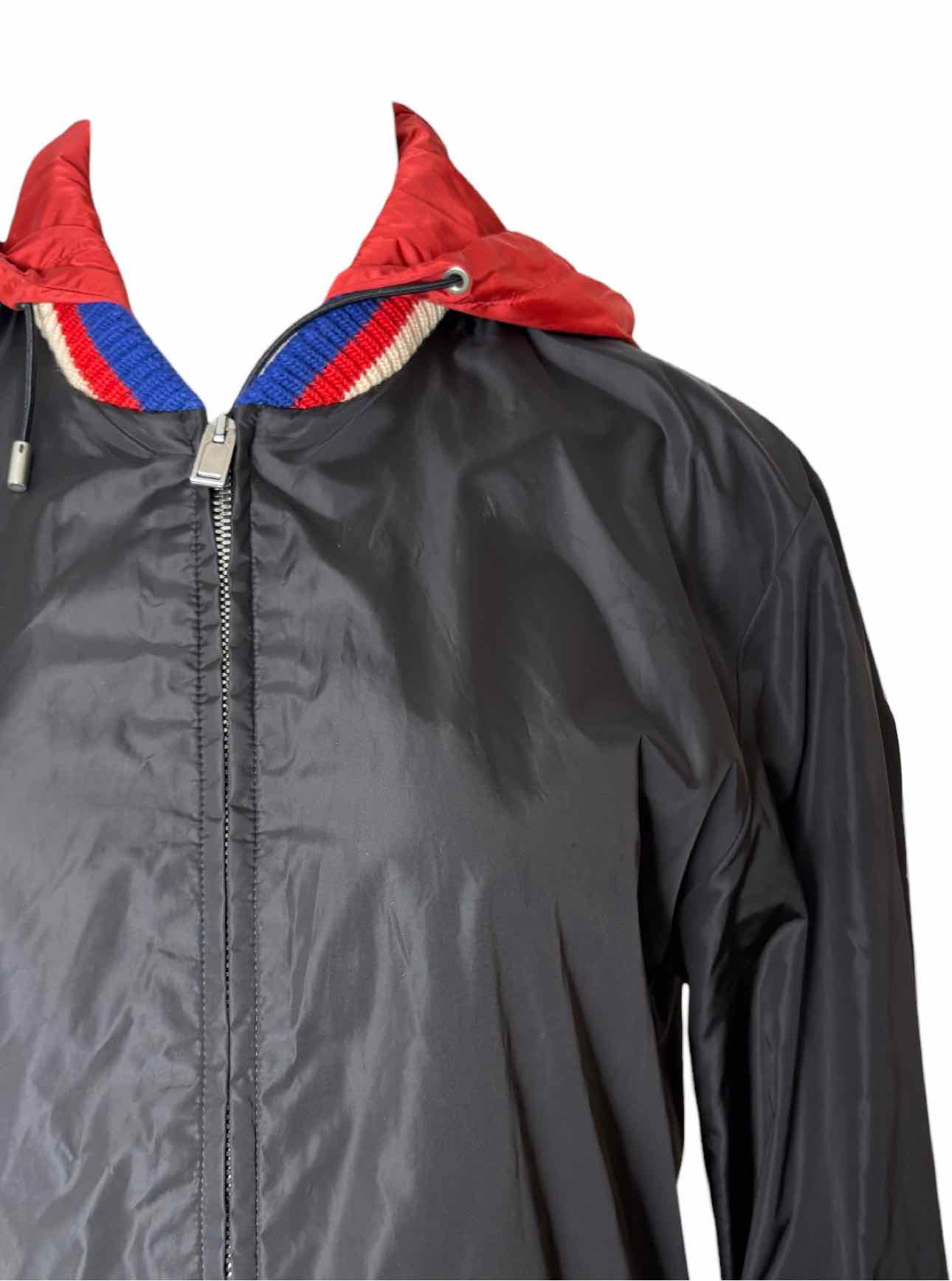 Gucci Size 46 Men's GG Logo Back Hooded Windbreaker Jacket - Image 3
