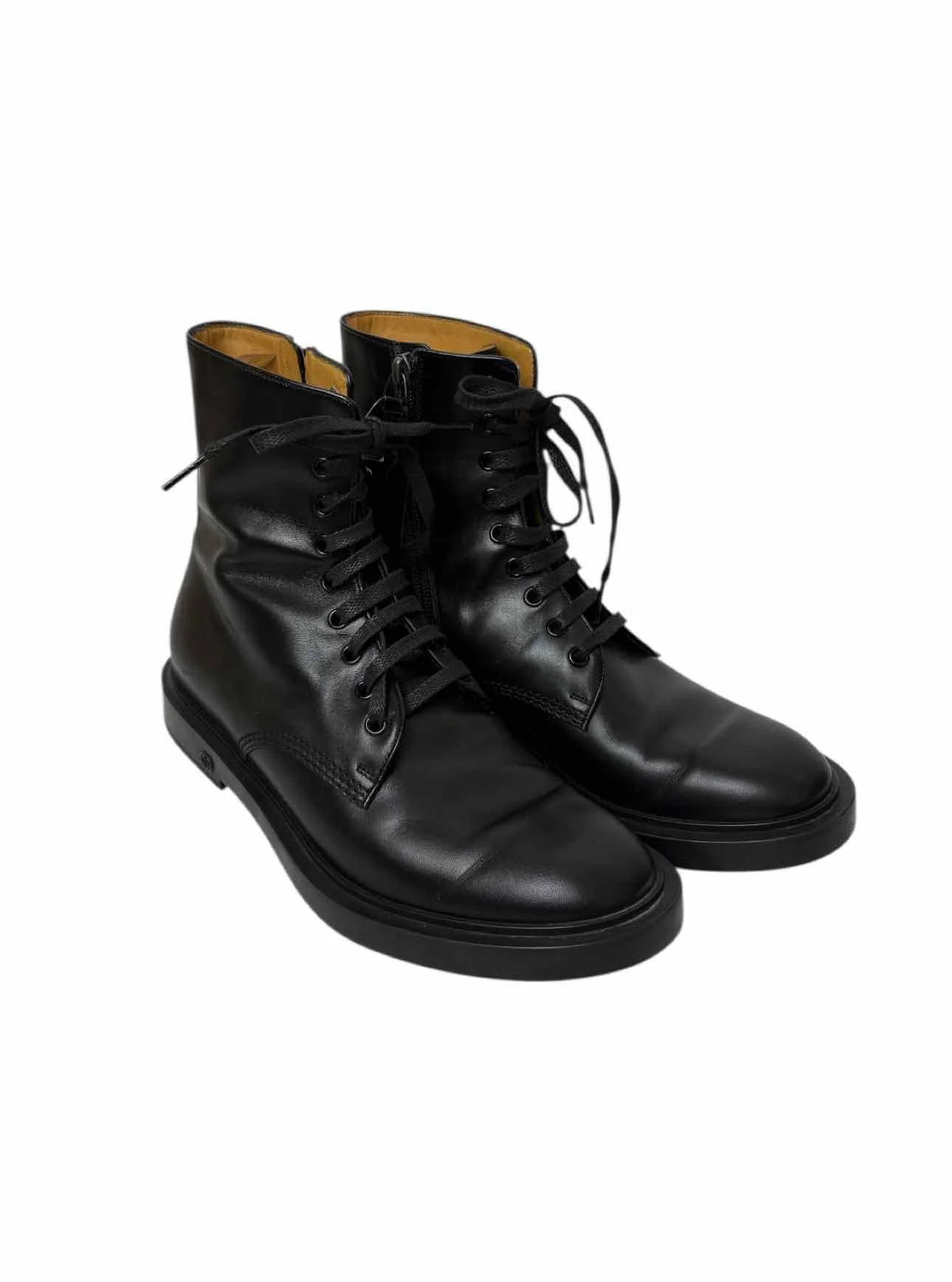 Gucci Size 6 Leather Combat Ankle Boots - Image 2