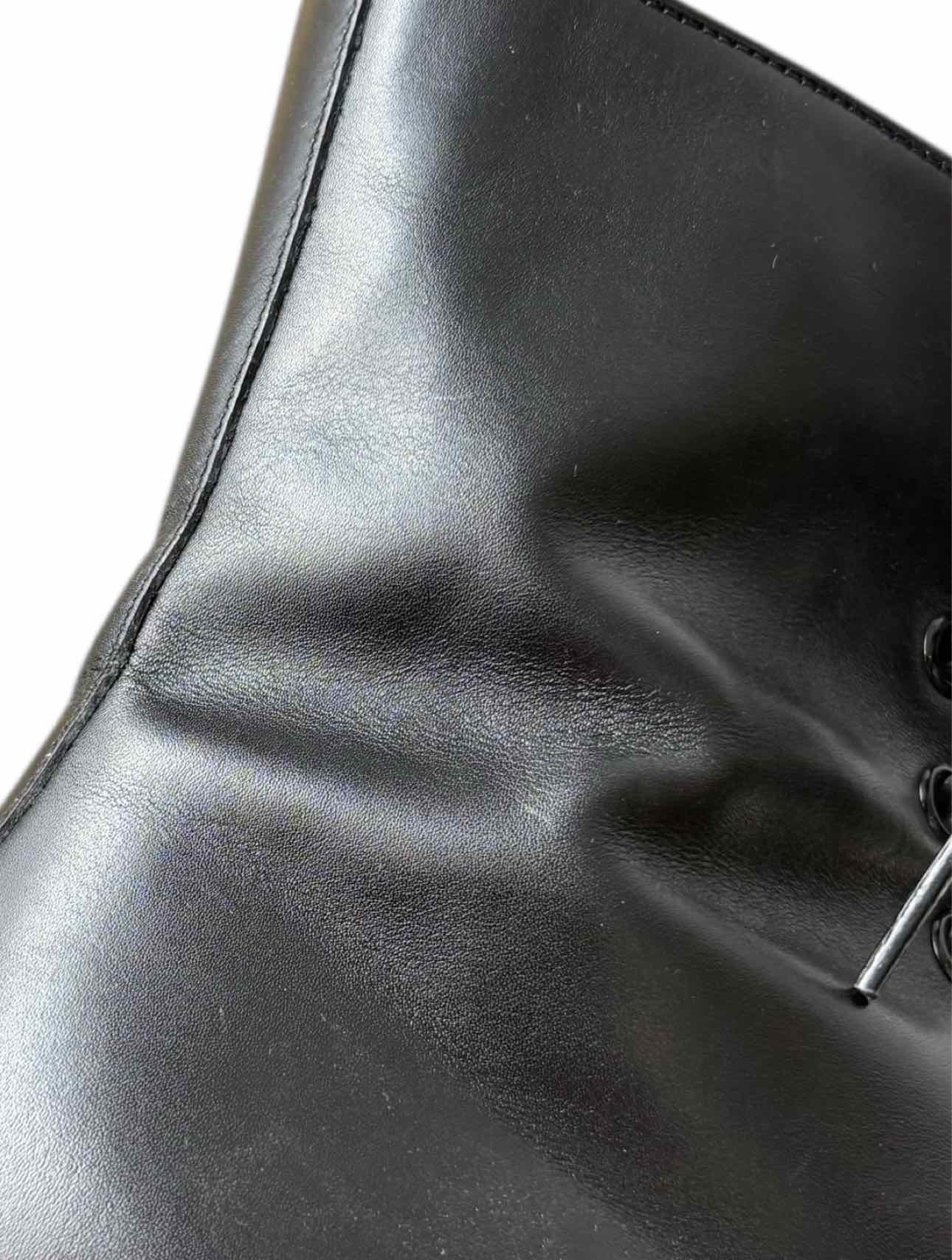 Gucci Size 6 Leather Combat Ankle Boots - Image 7