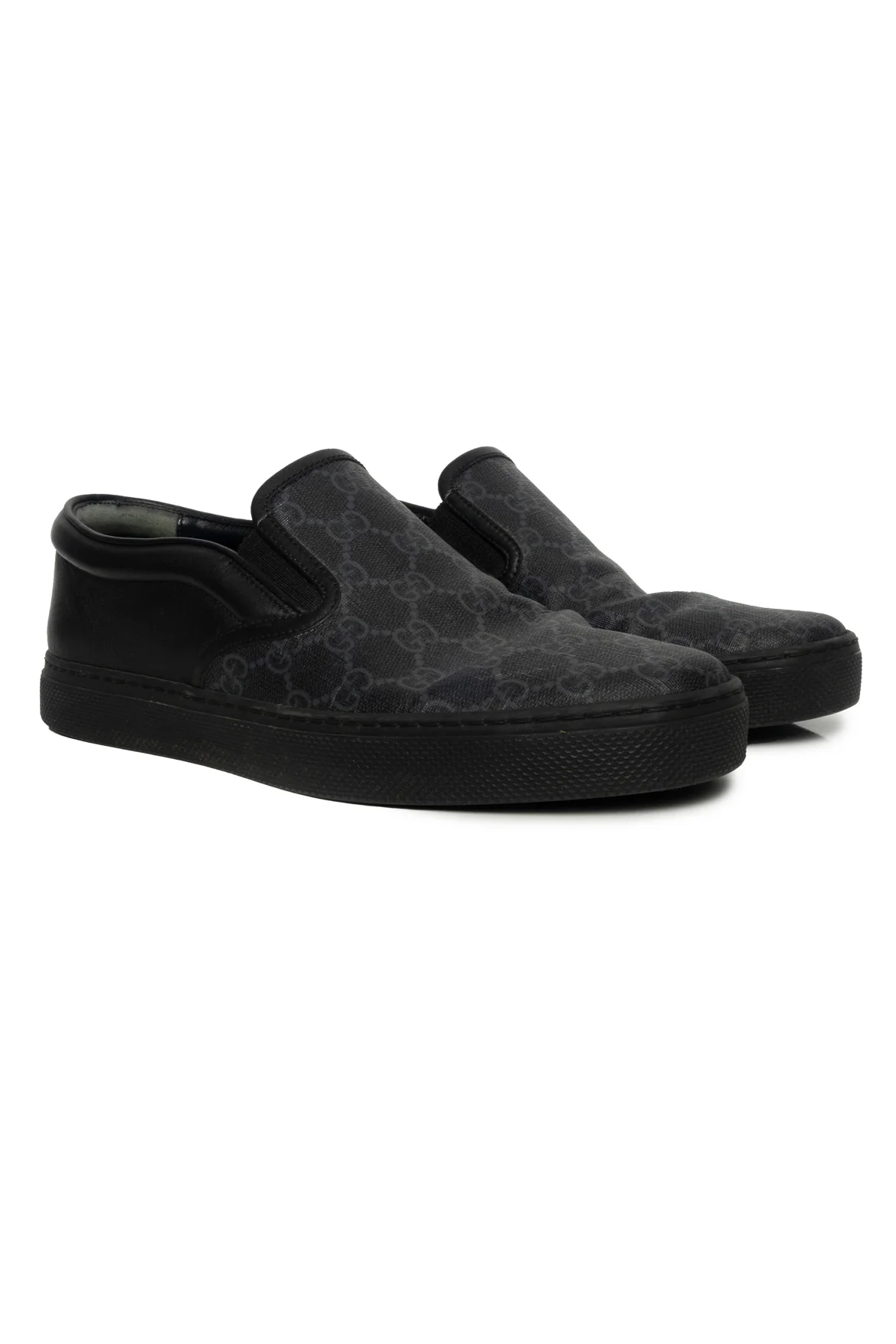 Gucci Size 7 Men's GG Supreme Monogram Mens Slip On Sneakers - Image 2